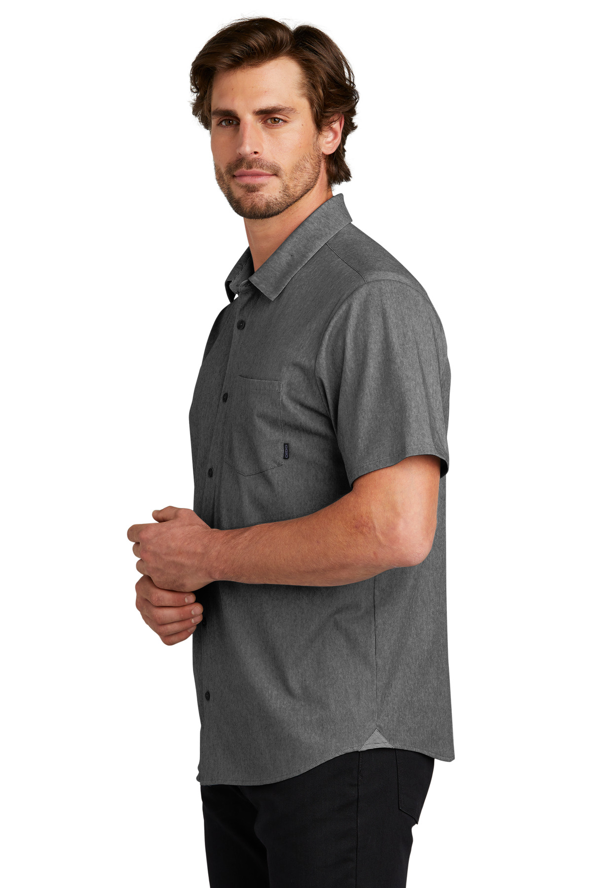 Extend Short Sleeve Button-Up