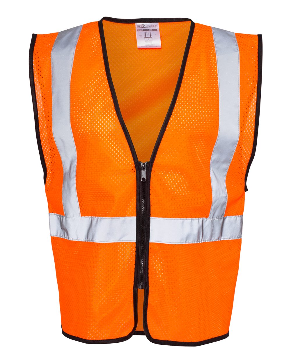 Unisex Zippered Mesh Economy Class 2 Vest - 1547-1548 7