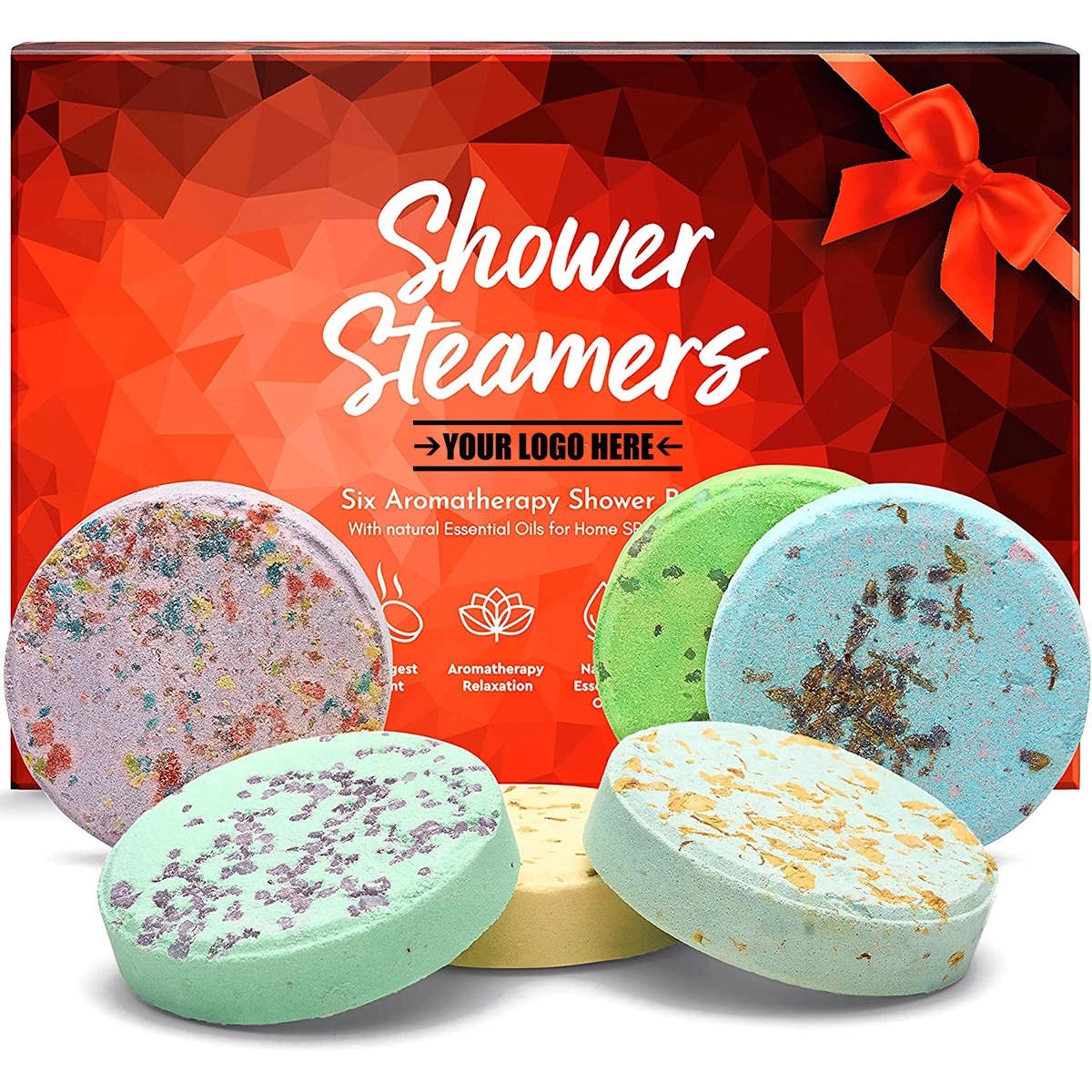 Variety Pack Of 6 Shower Bombs With Essential Oils 1
