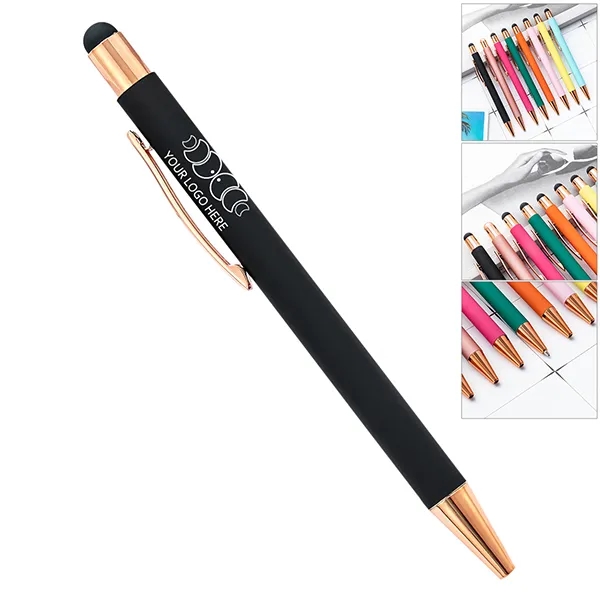 Metal Pen With Rose Gold Trim 3