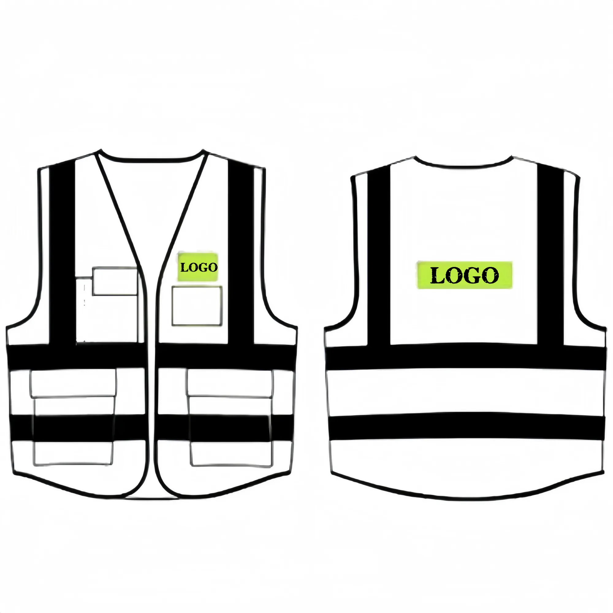 Traffic duty construction site reflective vest 4