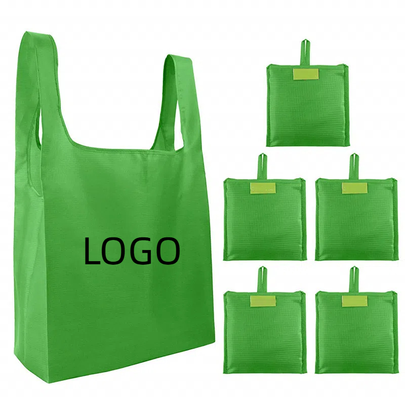Nylon Polyester Shopping Tote Bags, custom tote bag with logo imprint 2