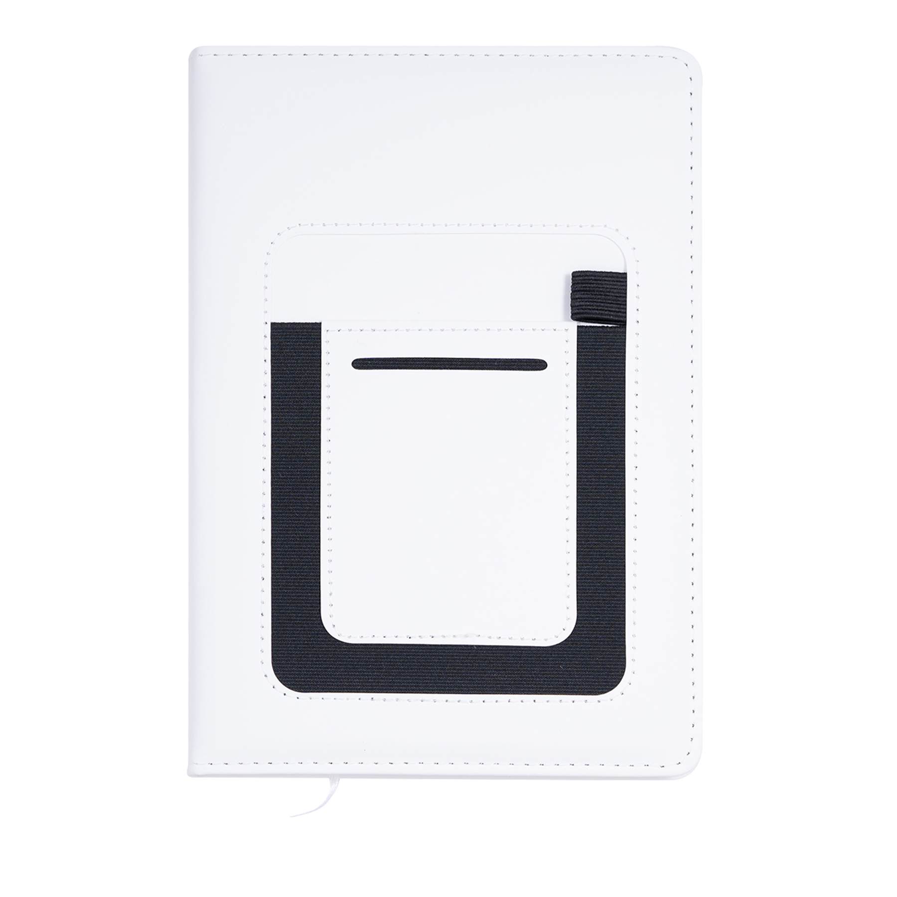 PU Leather A5 Hardcover Pocket Journal W/ Phone Holder 7