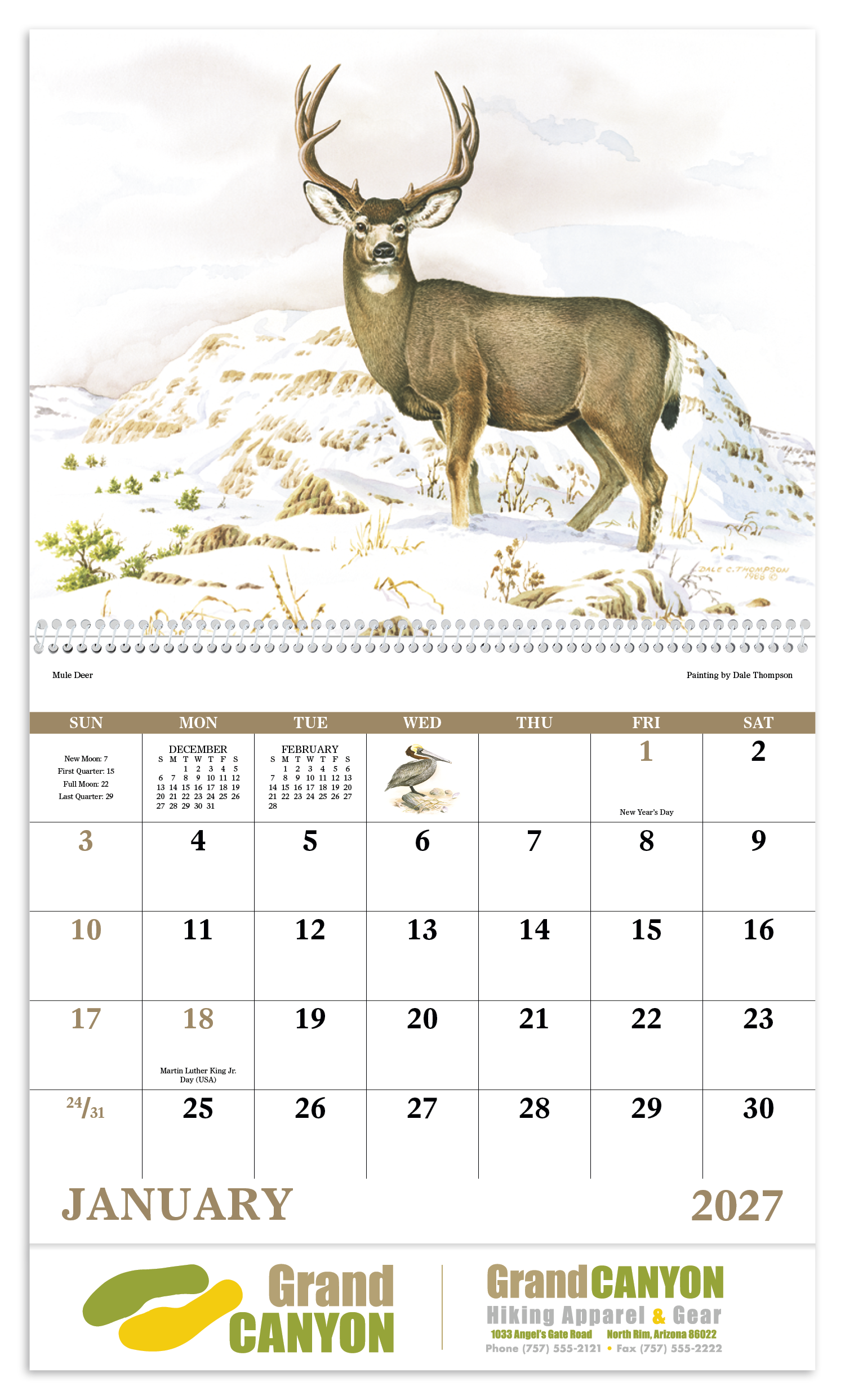 Good Value™ Wildlife Trek - Spiral Calendar 49