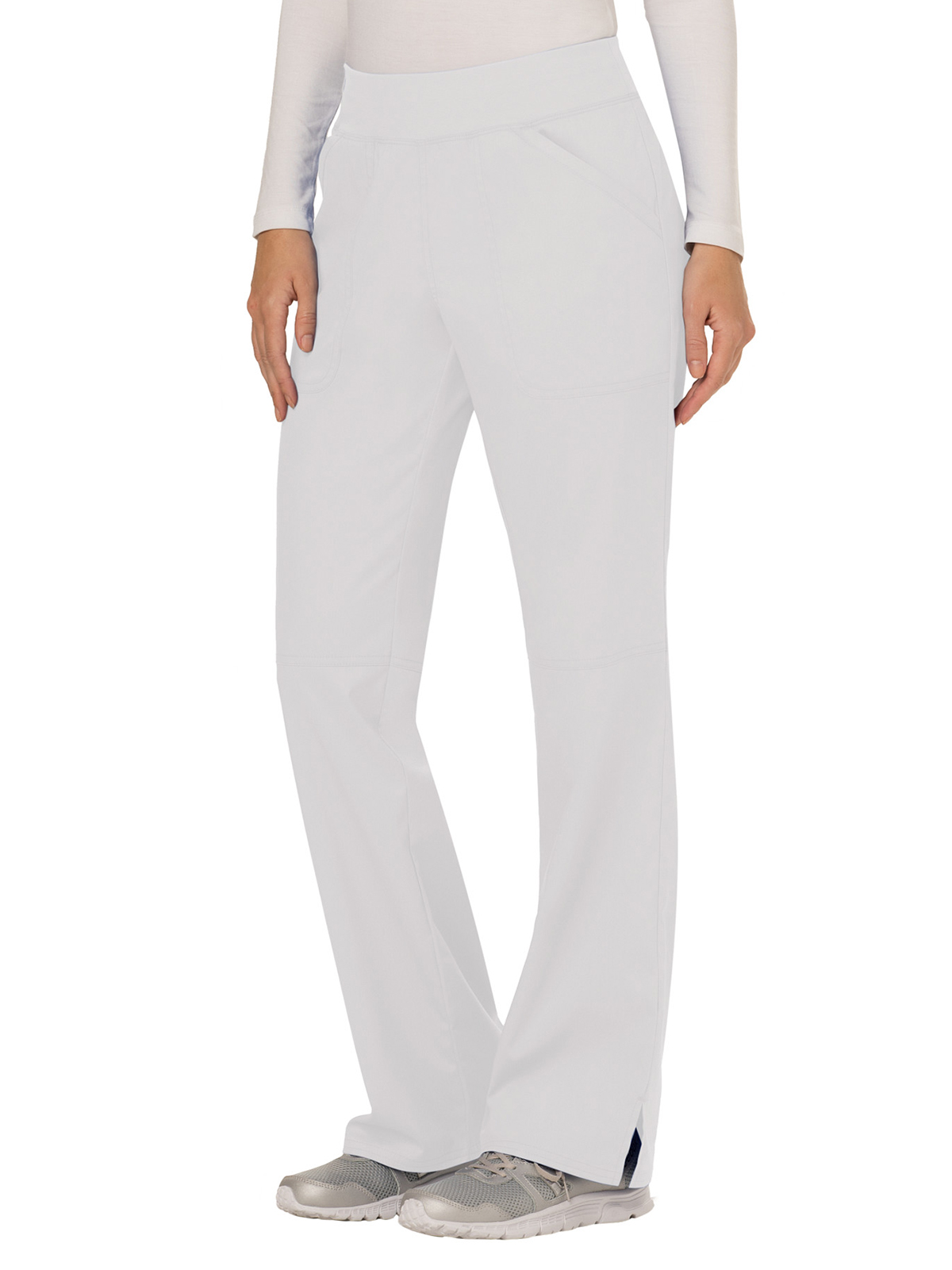 Cherokee - Workwear Revolution - Women's 4-Pocket Mid Rise Straight Leg Pull-on Pant 75
