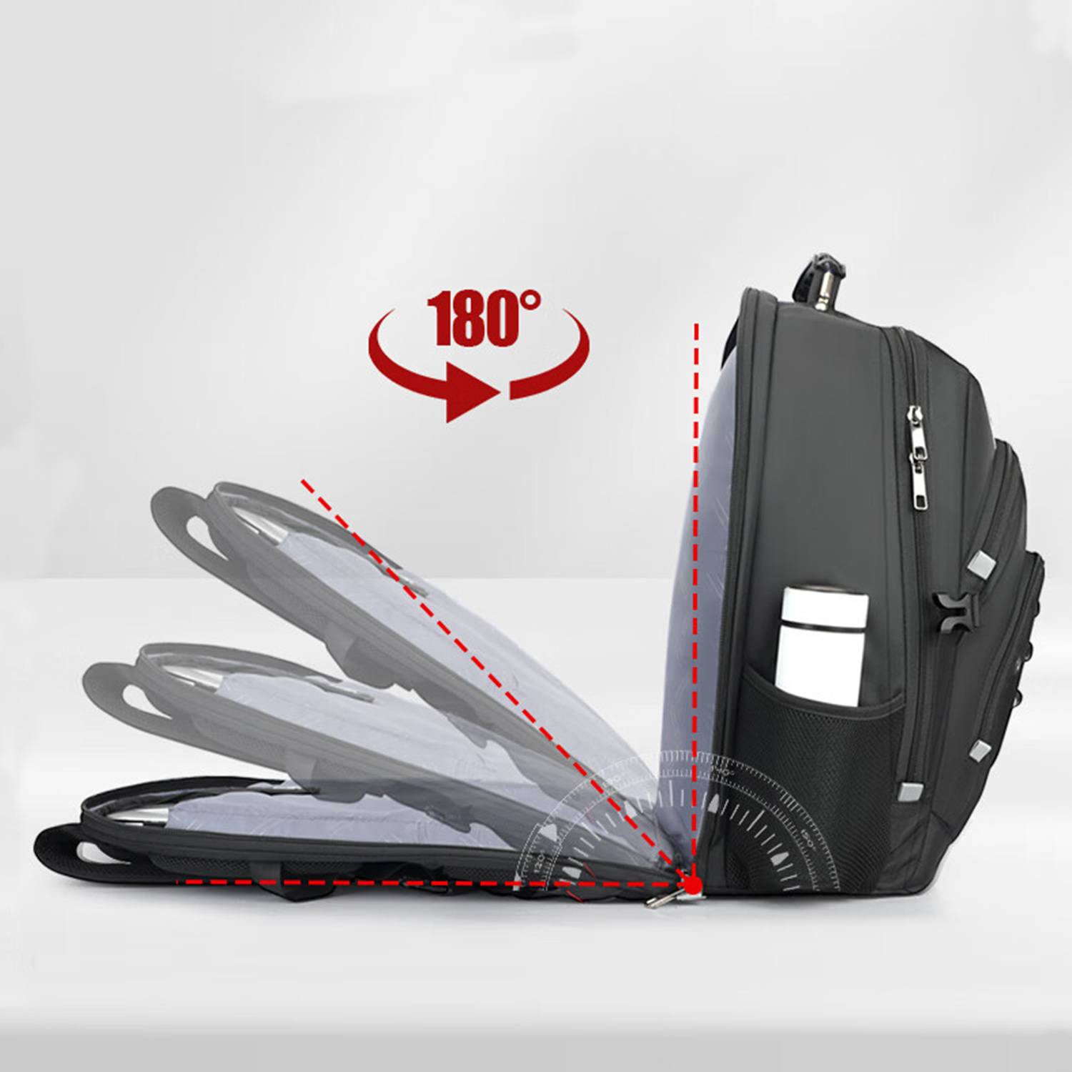 Large Capacity Oxford Backpack w/ USB Charging Port 5