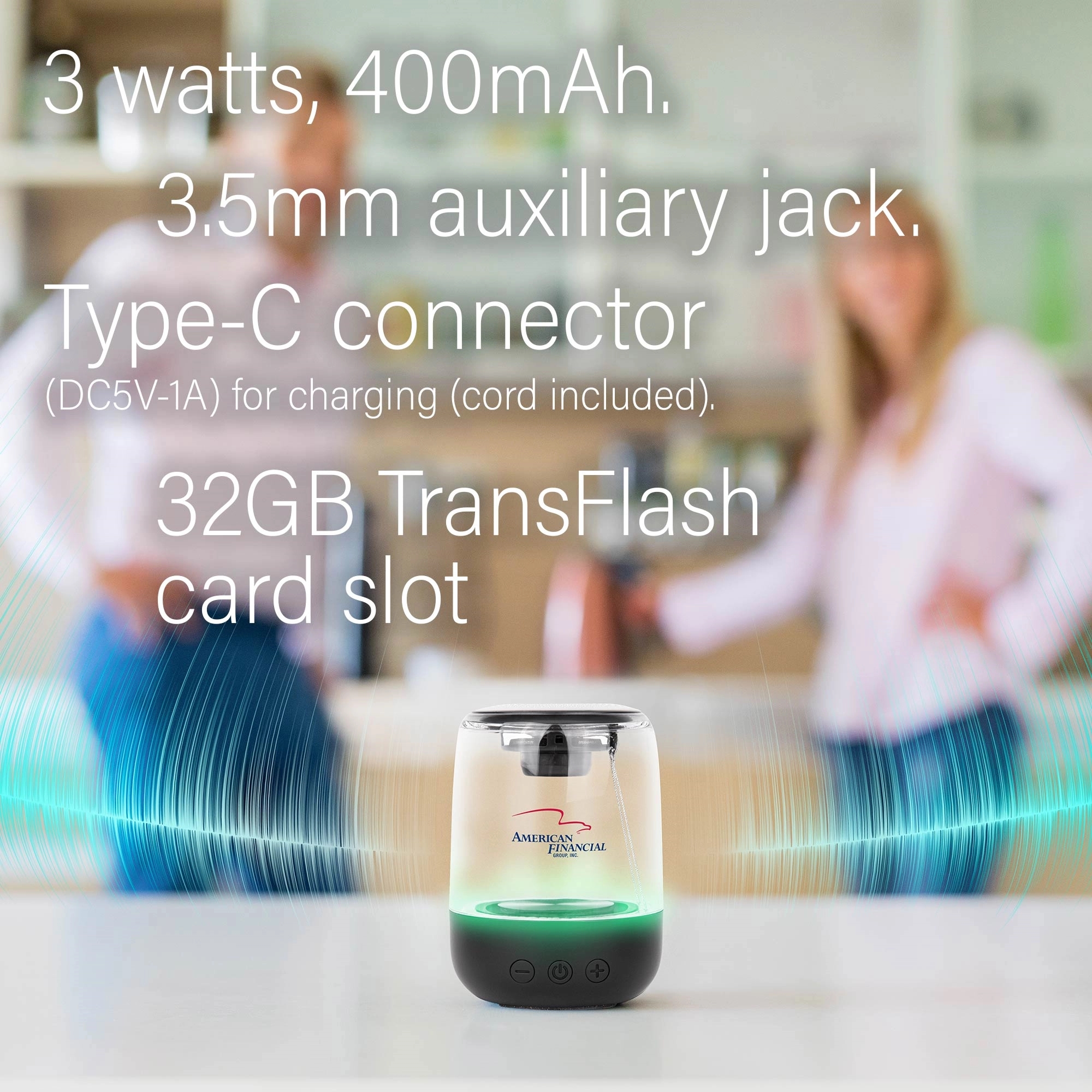 3-Watt Light-Up Bluetooth Speaker 5