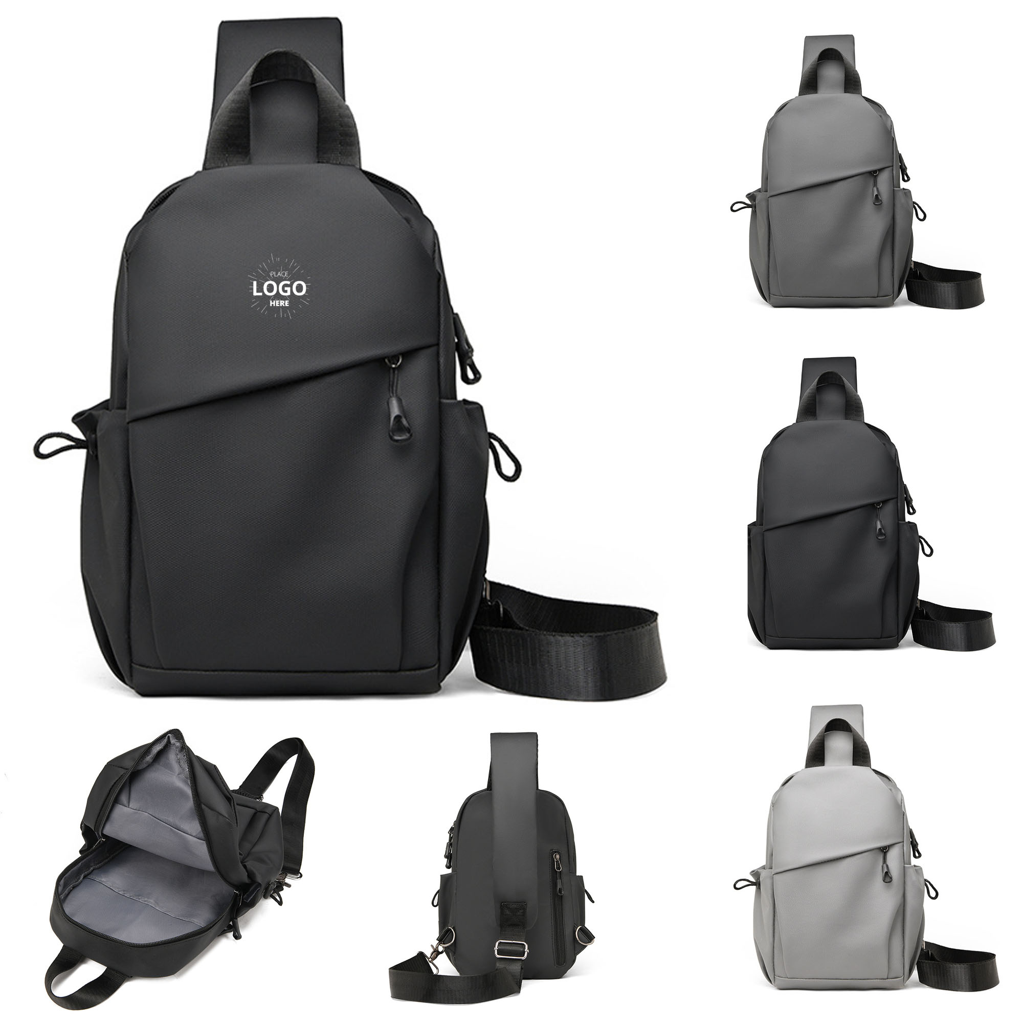 Durable Oxford Cloth Sling Crossbody Bag 2