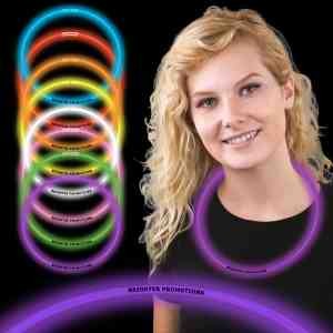 Purple 22" Superior Single Color Light Up Glow Necklace