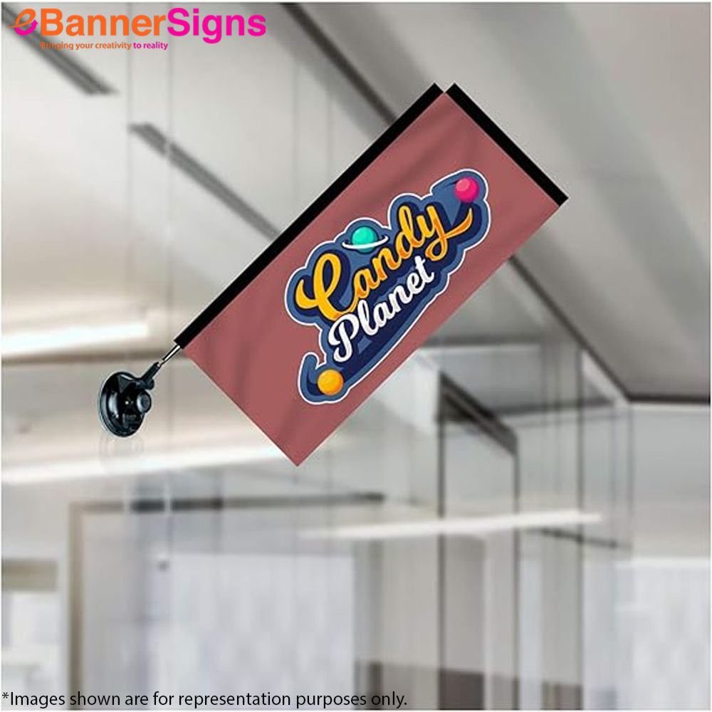 Rectangle Suction Cup Flag 4