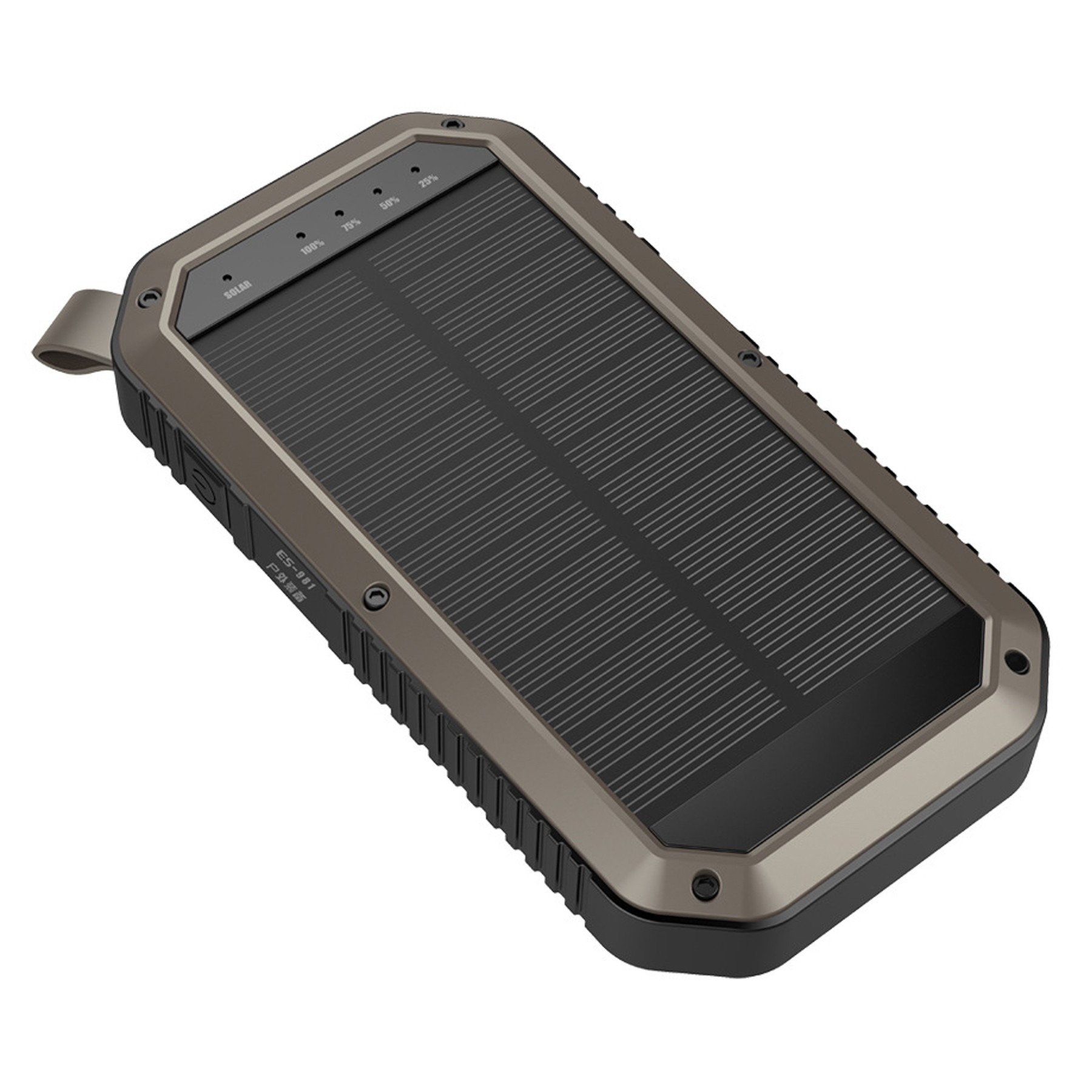 10000Mah Solar Power Bank Flashlight 2
