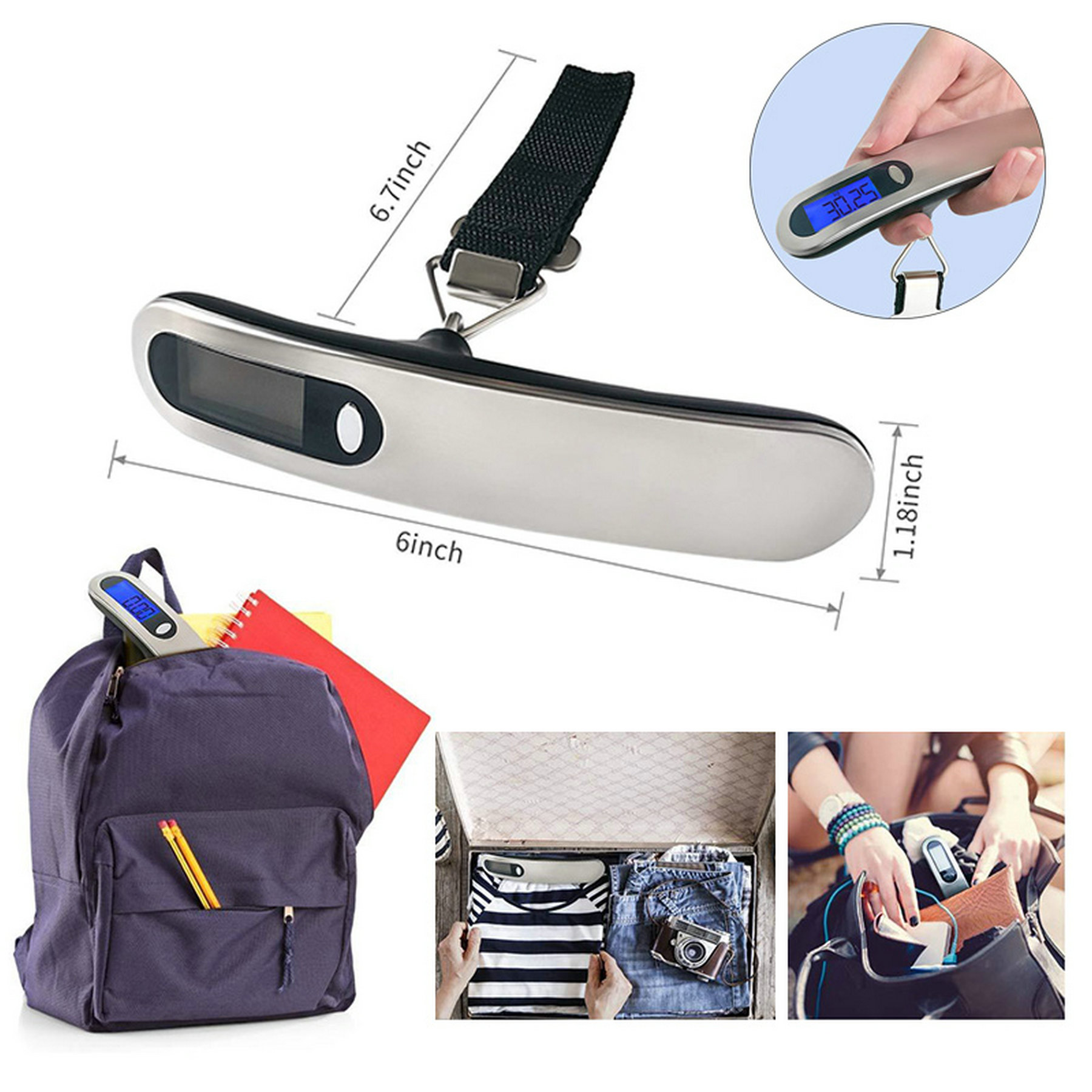 Digital Luggage Scale With Lcd Display 1
