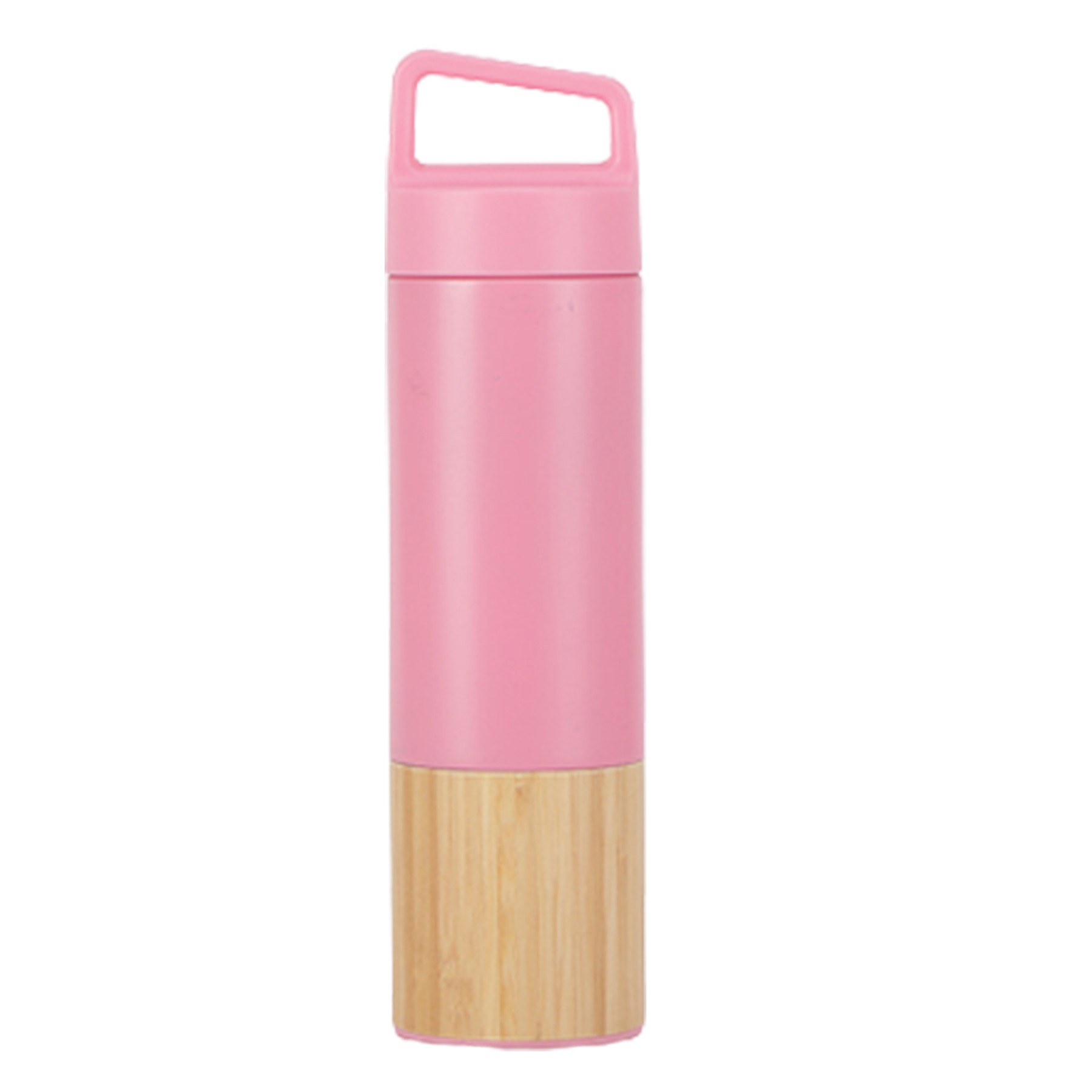 18Oz Bamboo Insulated Bottle With Attached Handle 6