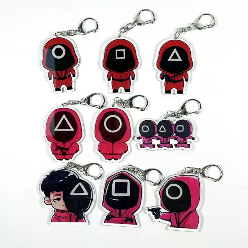 Squid Game Movie Characters Acrylic Keychains 1