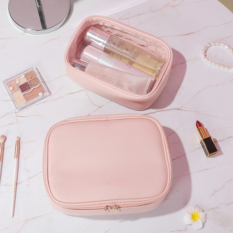 2 in 1 Custom Travel Toiletry Bag Makeup Cosmetic Organizer 14