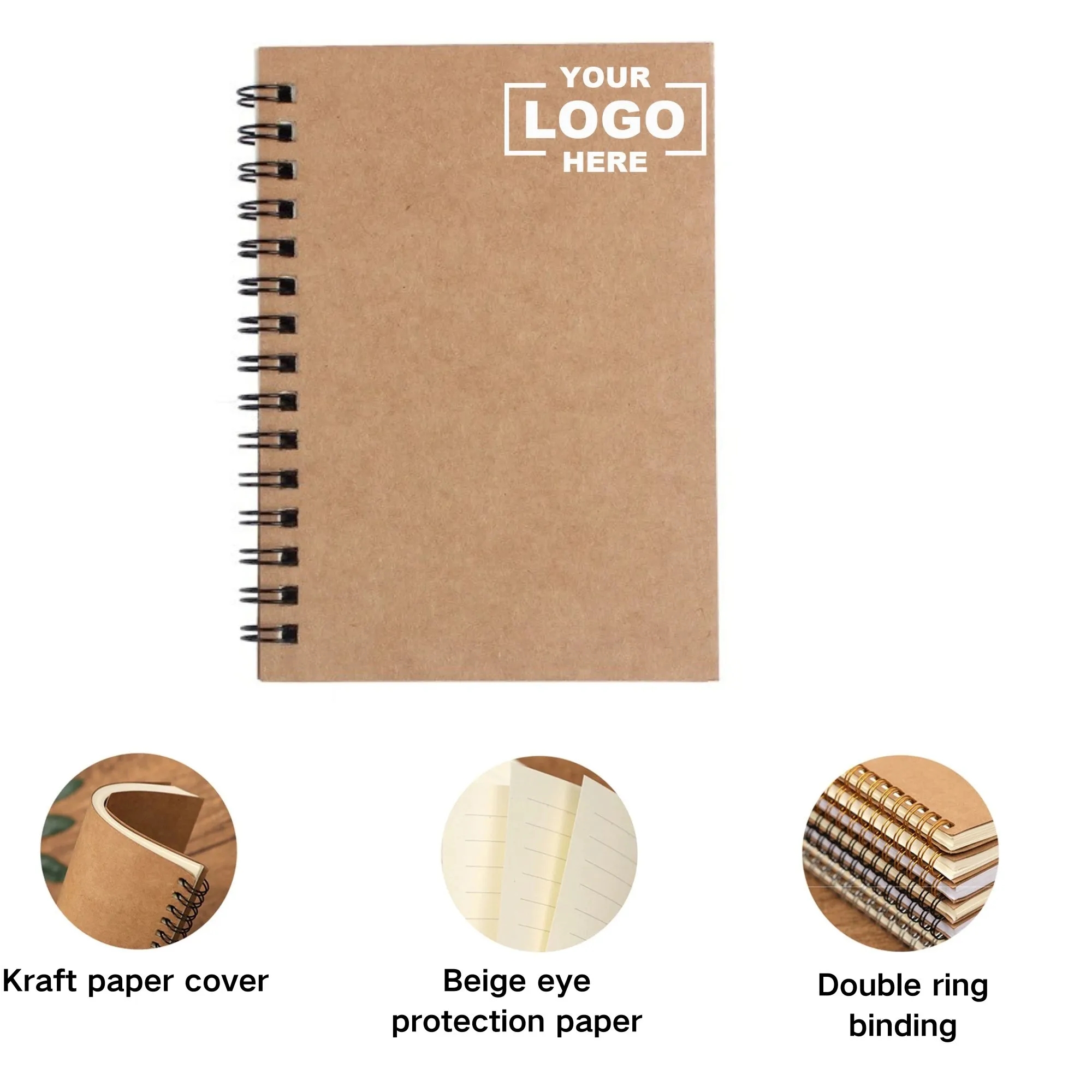 A5 Kraft Paper Coil Notebook