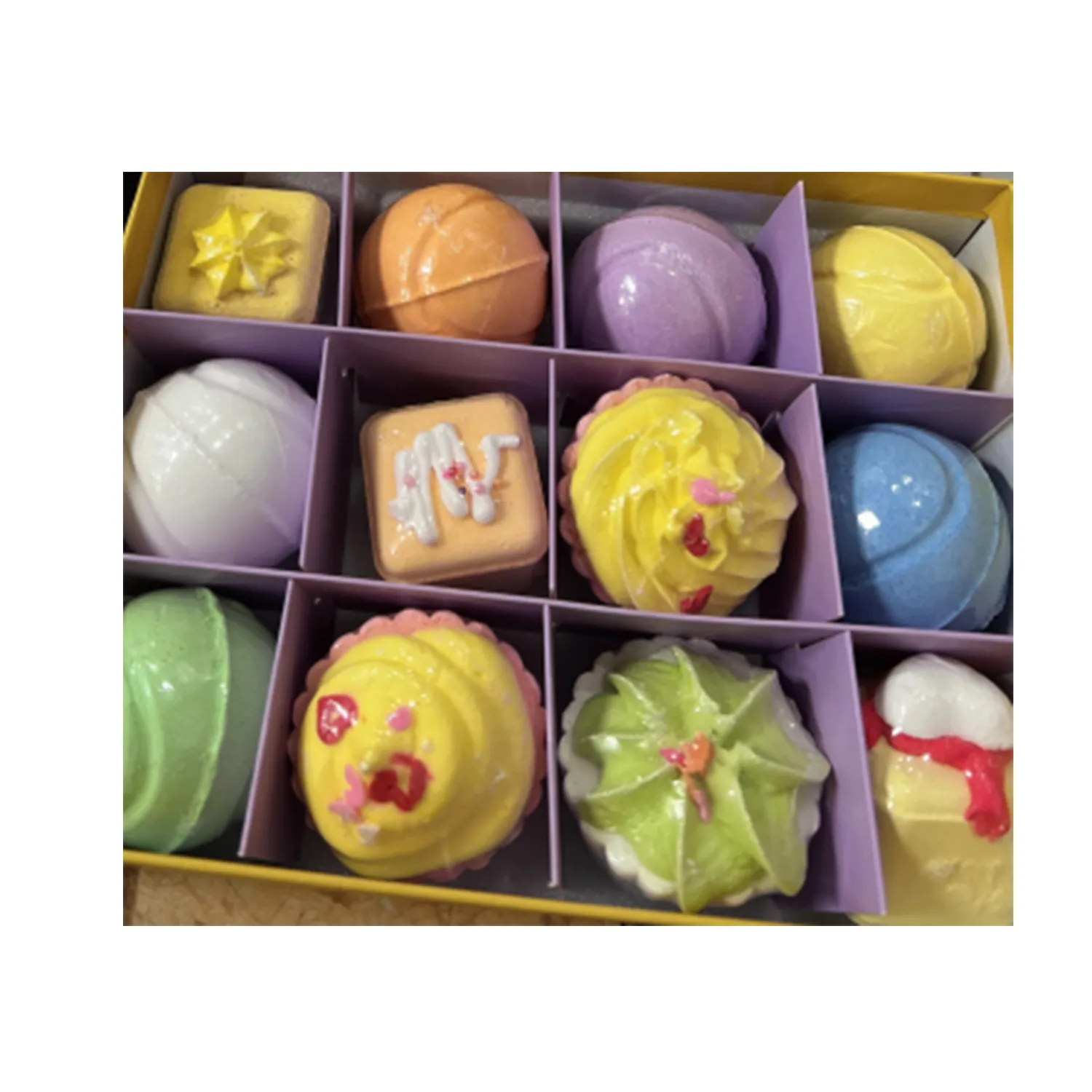 Individually Packaged/Gift Box Cake Bath Salt Balls 6