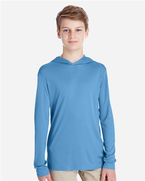 Youth Zone Performance Hooded Long Sleeve T-Shirt - TT41Y 39
