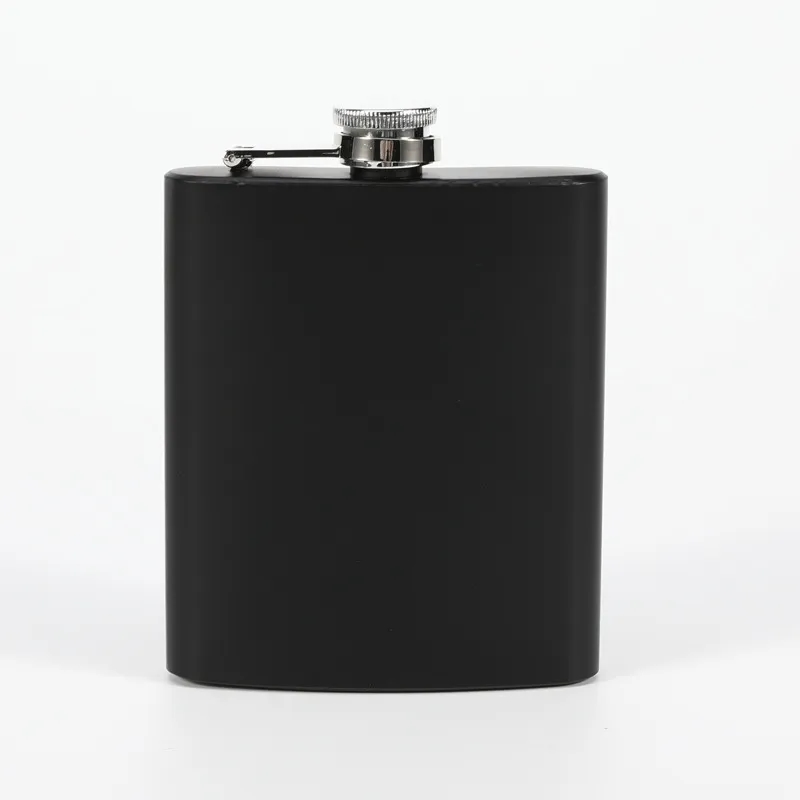 8oz Stainless Steel Hip Flask, custom water bottle with logo imprint 2