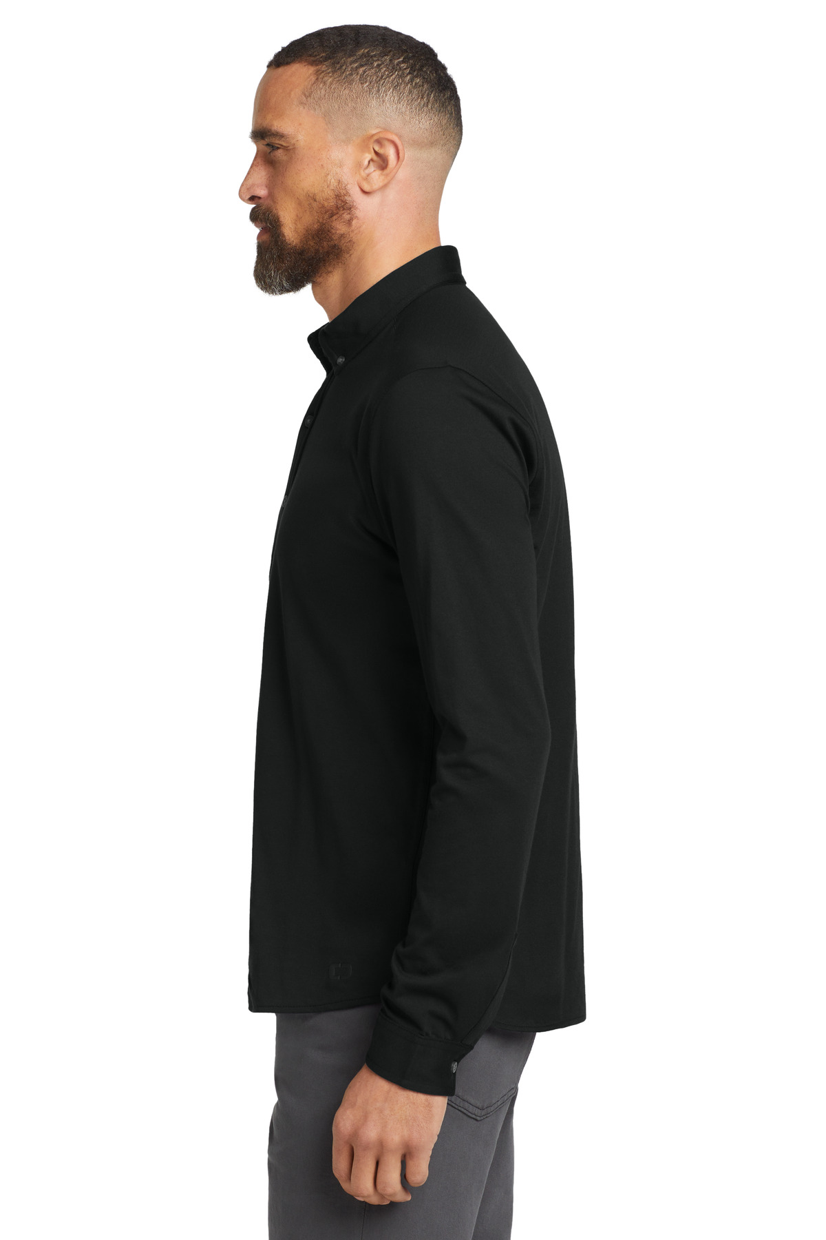 Code Stretch Long Sleeve Button-Up