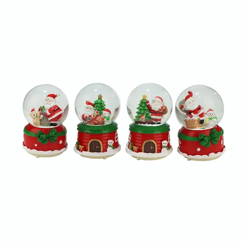 3.15" Christmas Snow Globe with Music Box 2
