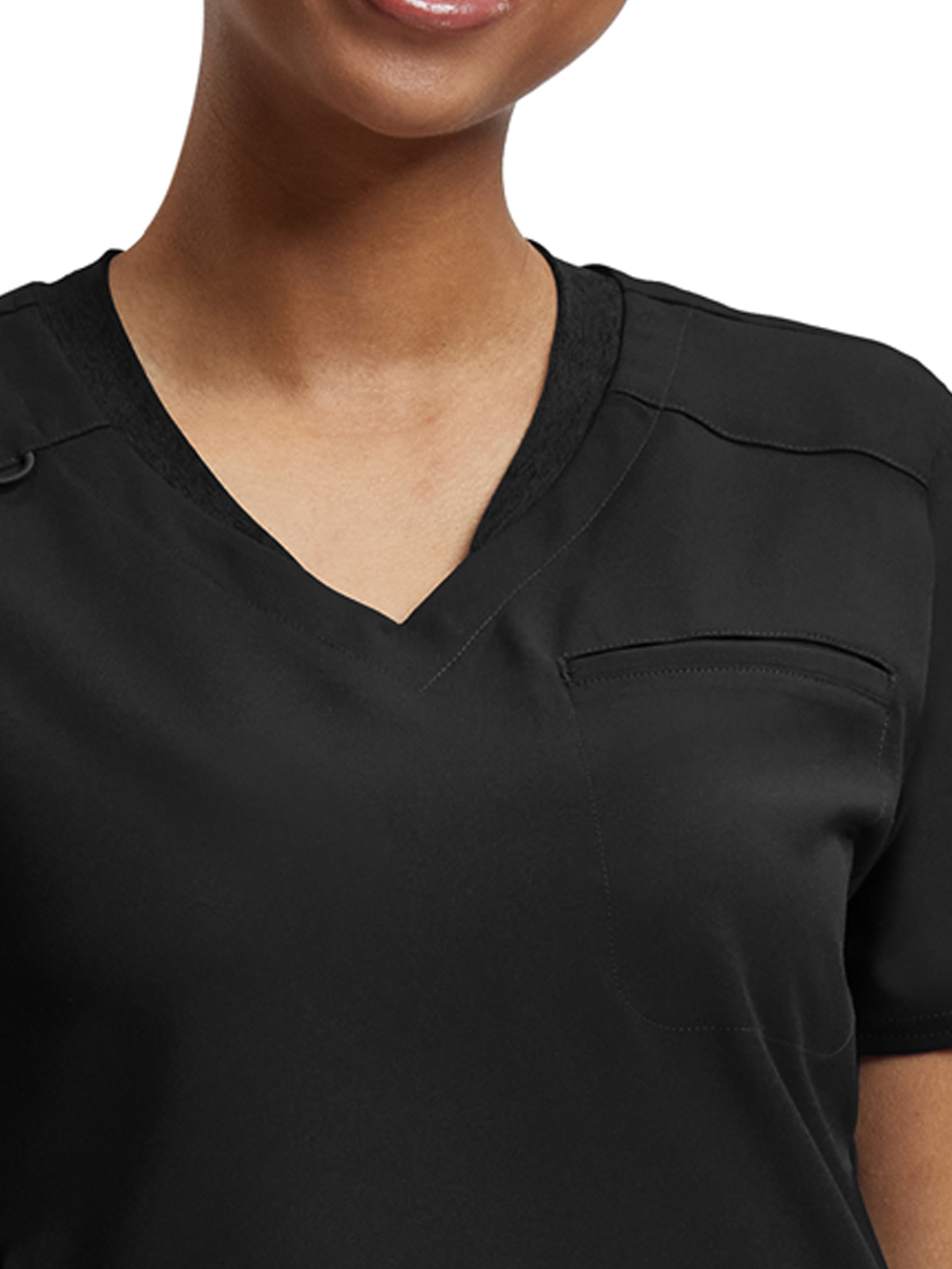 White Cross - VIBE - Women's Two-Pocket Knit Collar V-Neck Top 36