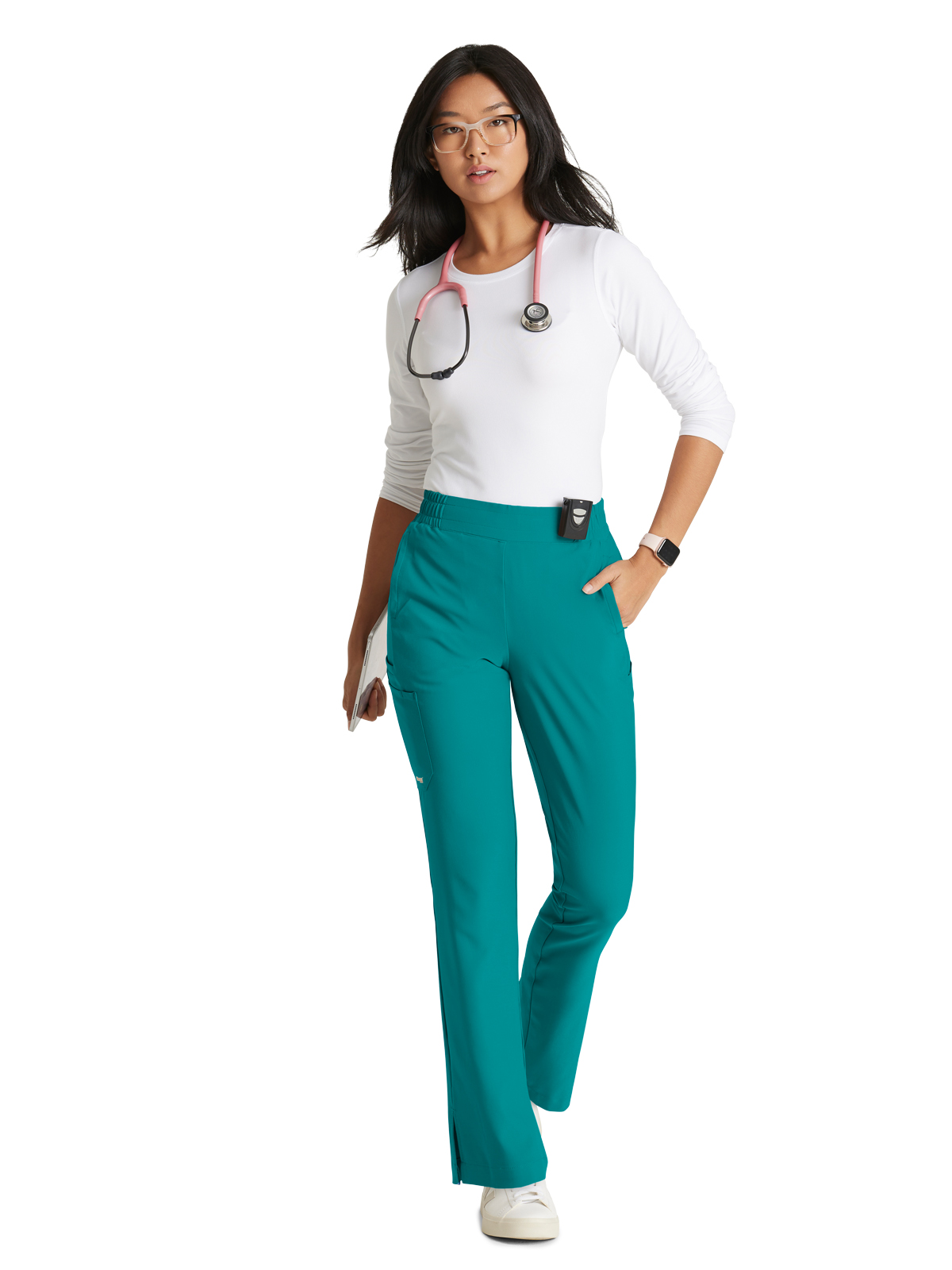 Grey's Anatomy Evolve Stretch - Women's Six-Pocket Tapered Leg Cosmo Scrub Pant 8