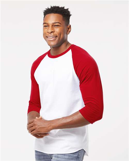 Unisex Fine Jersey Raglan T-Shirt - 245 76