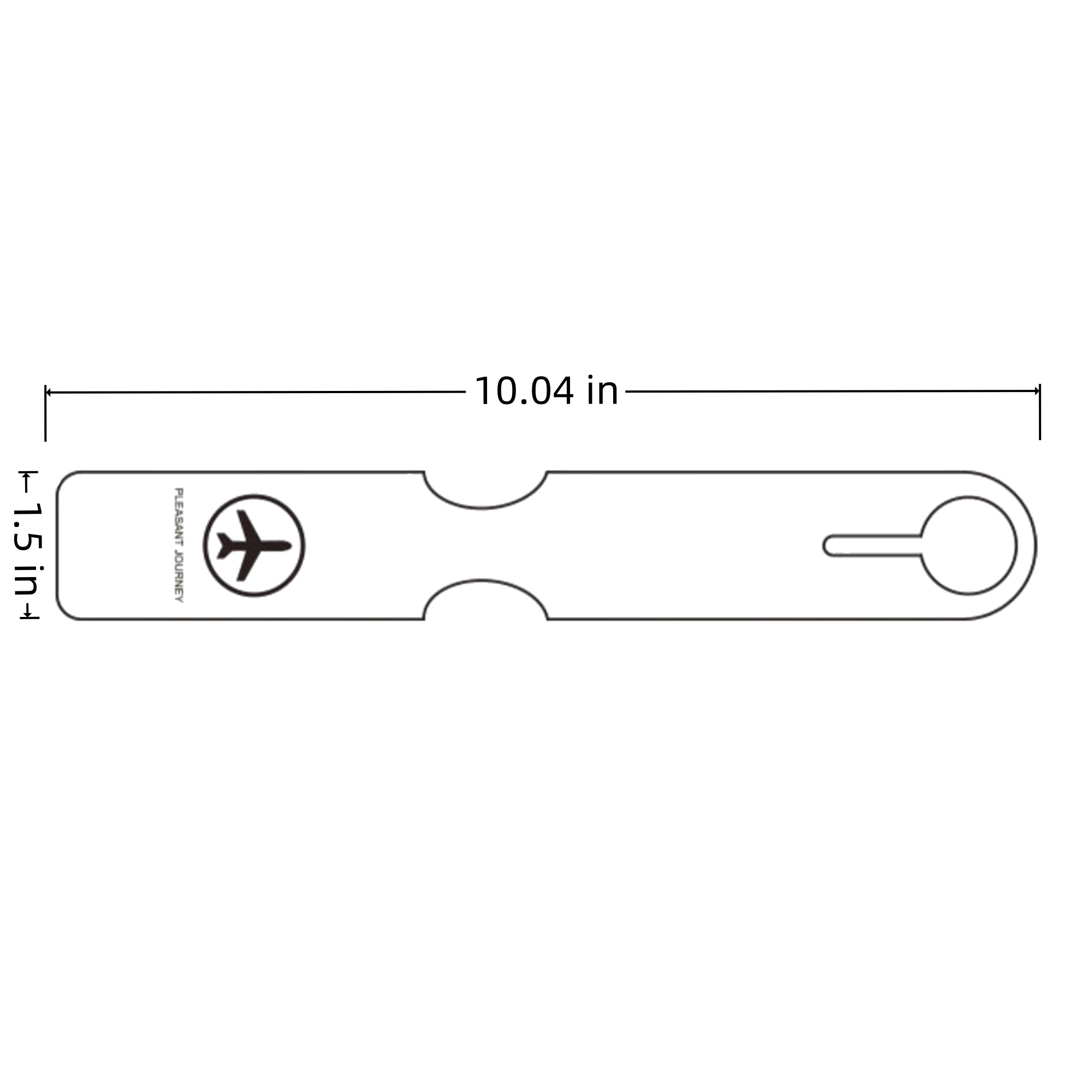 Skin Friendly Insert Design Luggage Tag 3