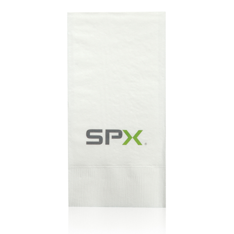 Guest Towel Napkin 2 Ply 1/6 Fold White Tradition Print 2