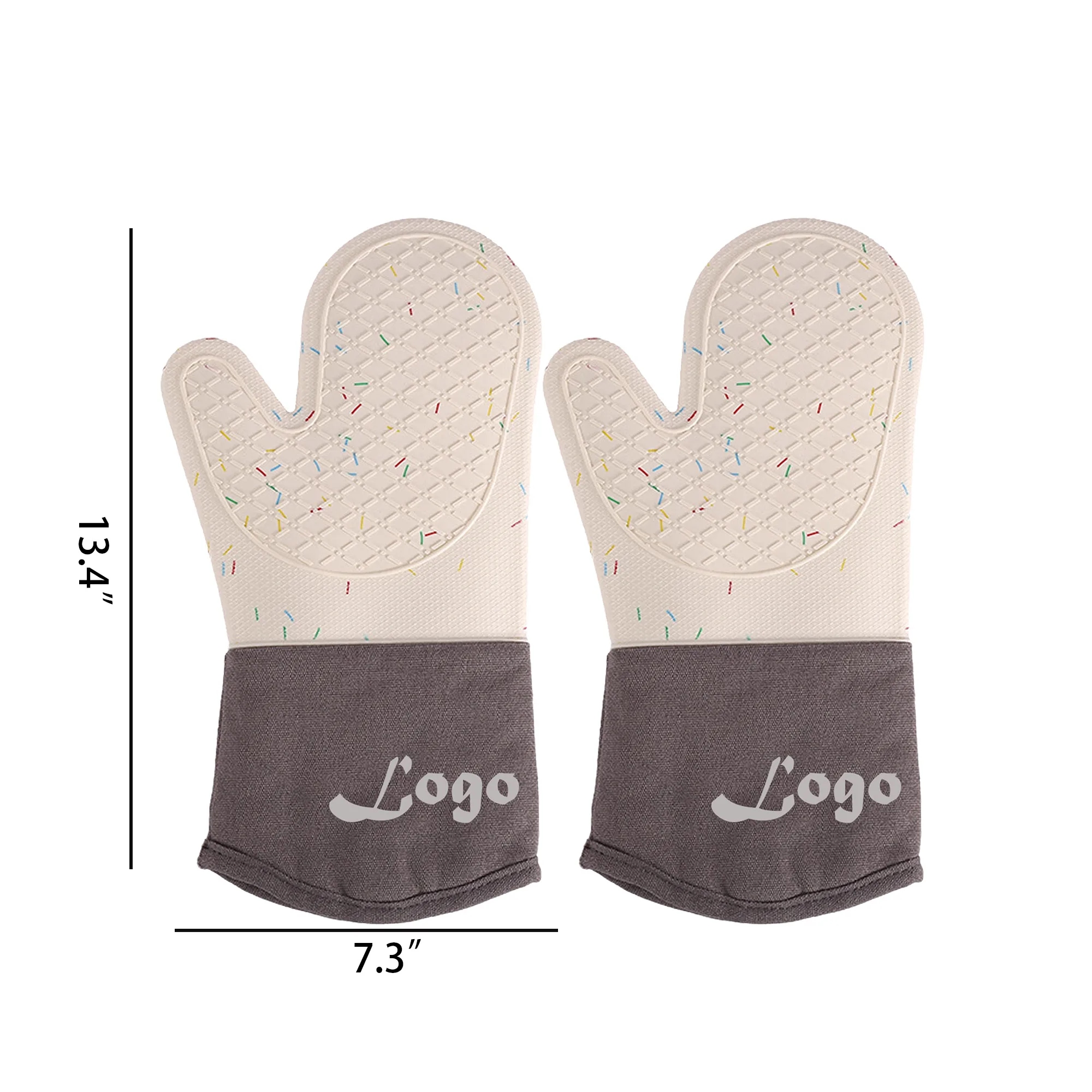 Colorful Sprinkle Silicone Baking Mitt 3