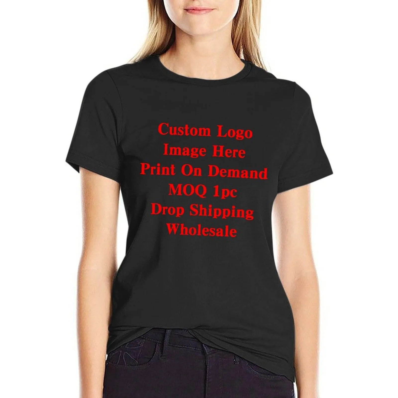 Women's Cotton Crew Neck T Shirt 2