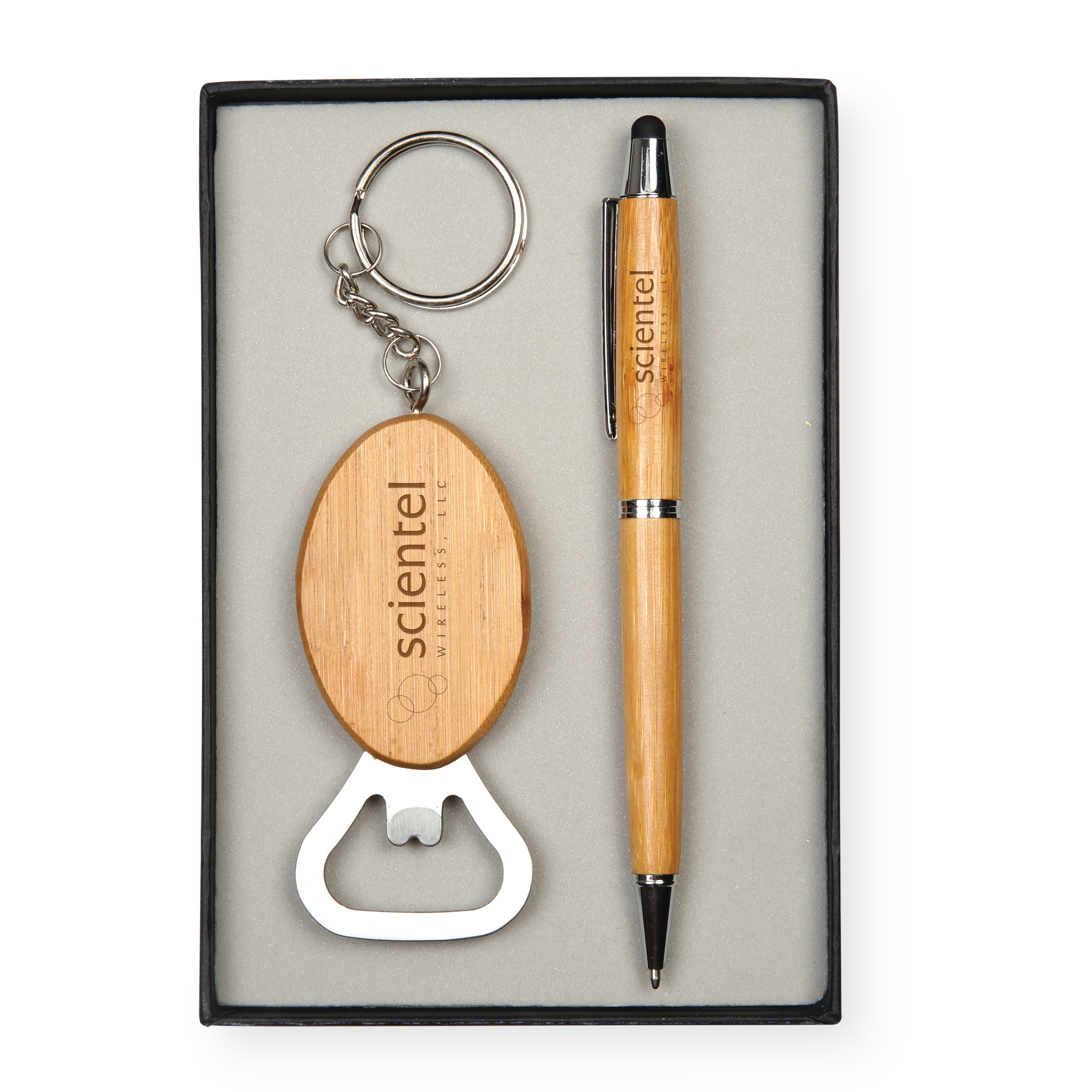 Bamboo Pen & Bottle Opener Gift Set