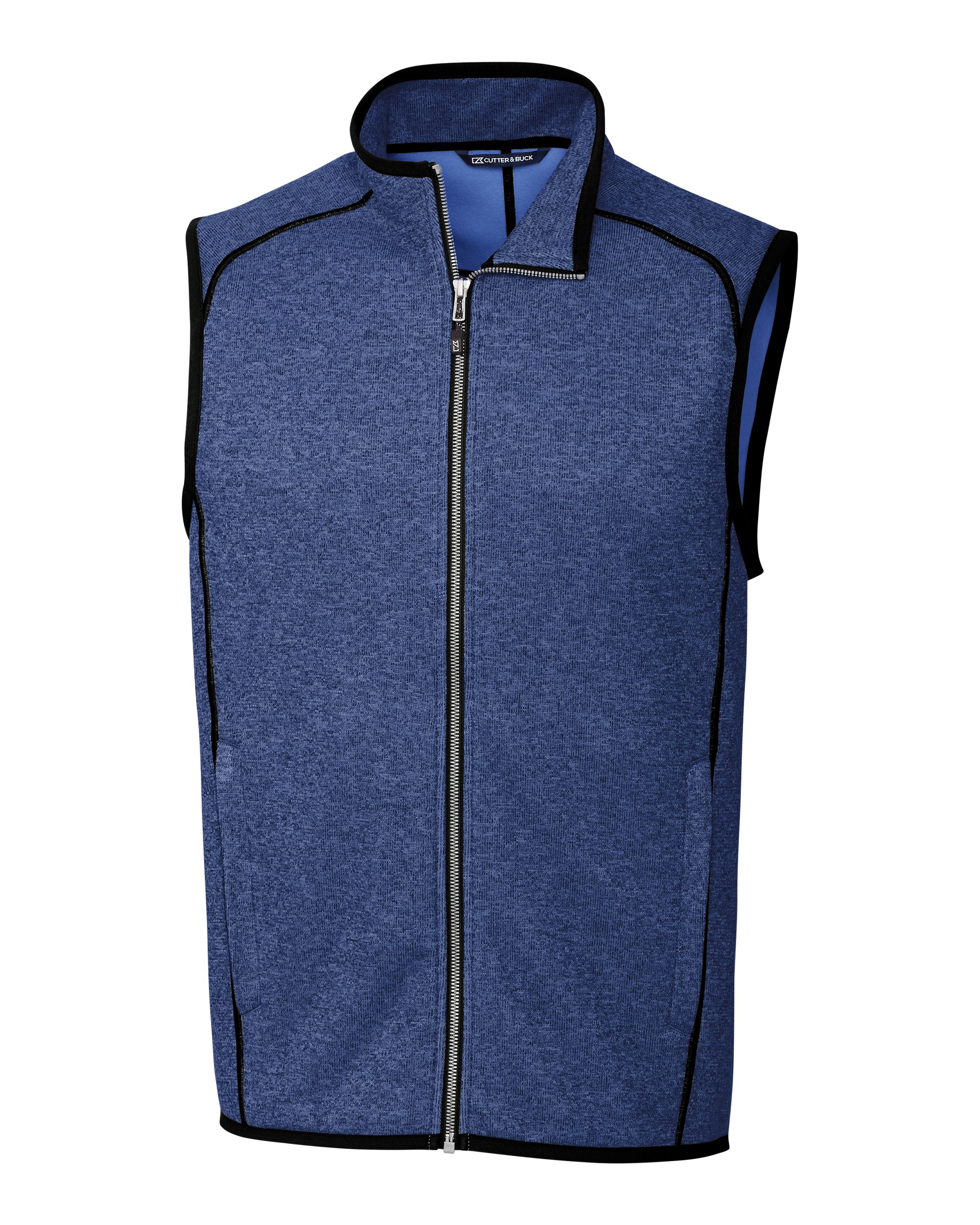 Cutter & Buck Mainsail Sweater-Knit Mens Full Zip Vest 34