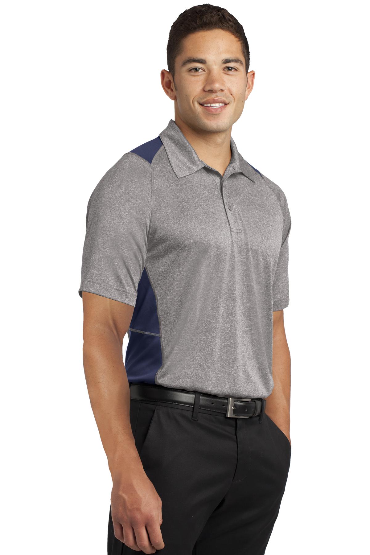 Sport-Tek® Heather Colorblock Contender Polo 52