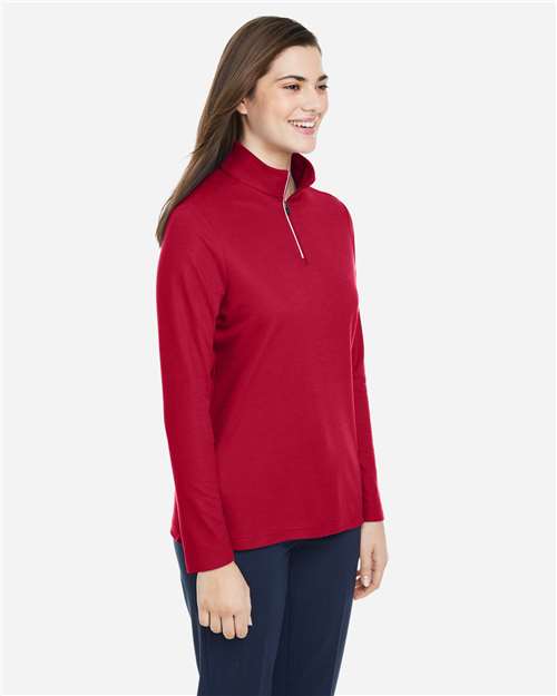 Women's Fusion ChromaSoft™ Pique Quarter-Zip Pullover - CE405W 62