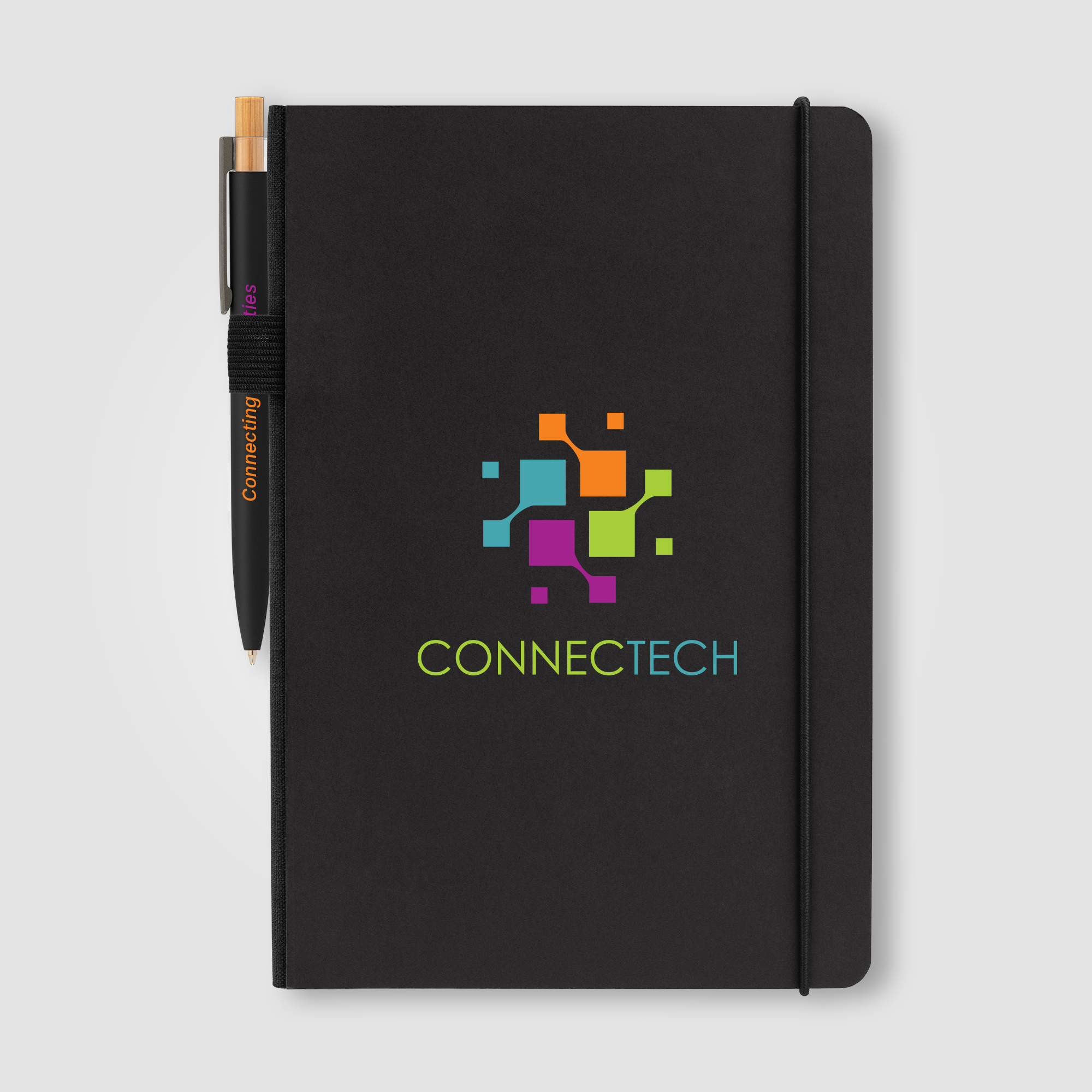 Recycled Kraft Paper Cover Journal & Pen Set - A5 5.9" x 8.3" 8