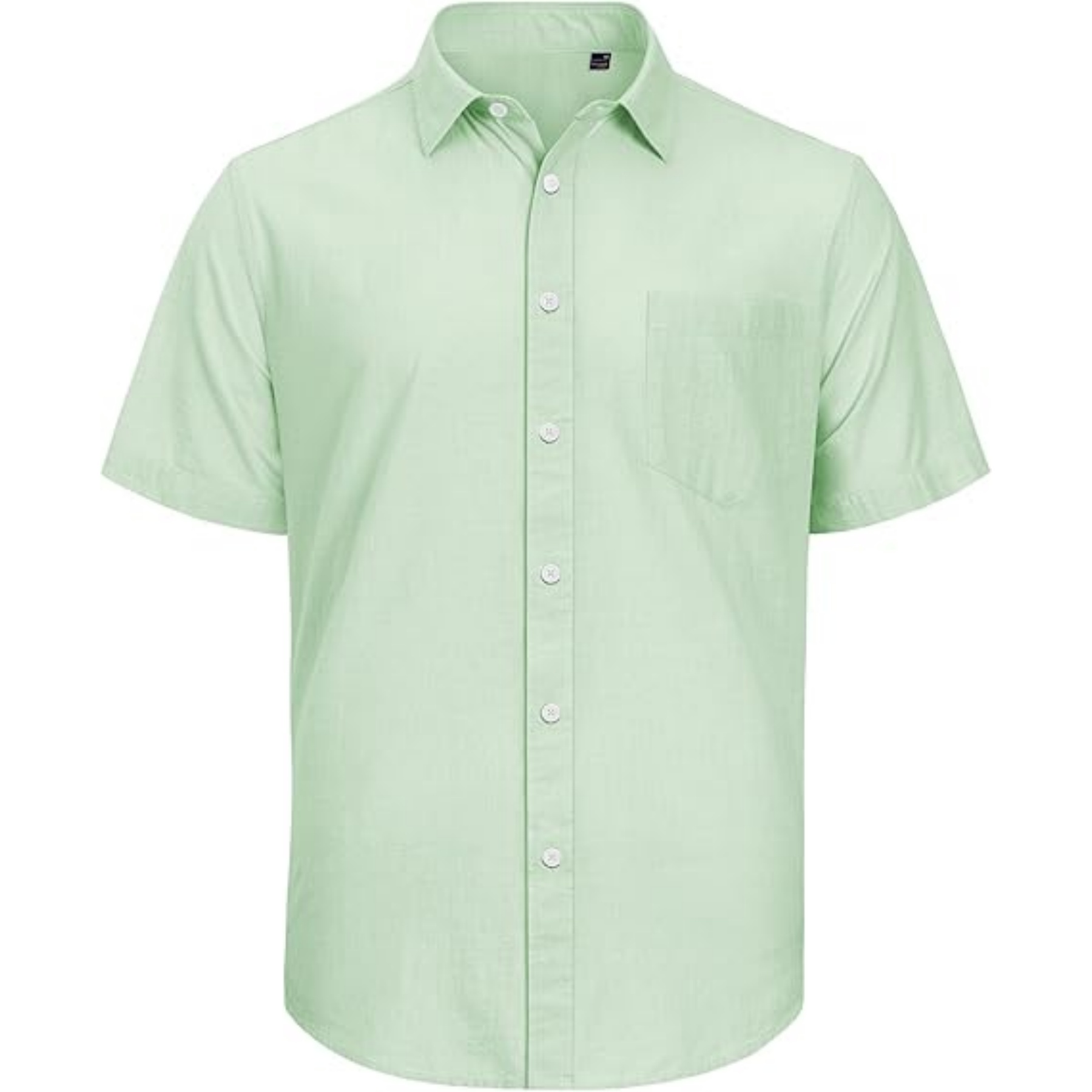 Men's Cotton Linen Short Sleeve Shirt 39