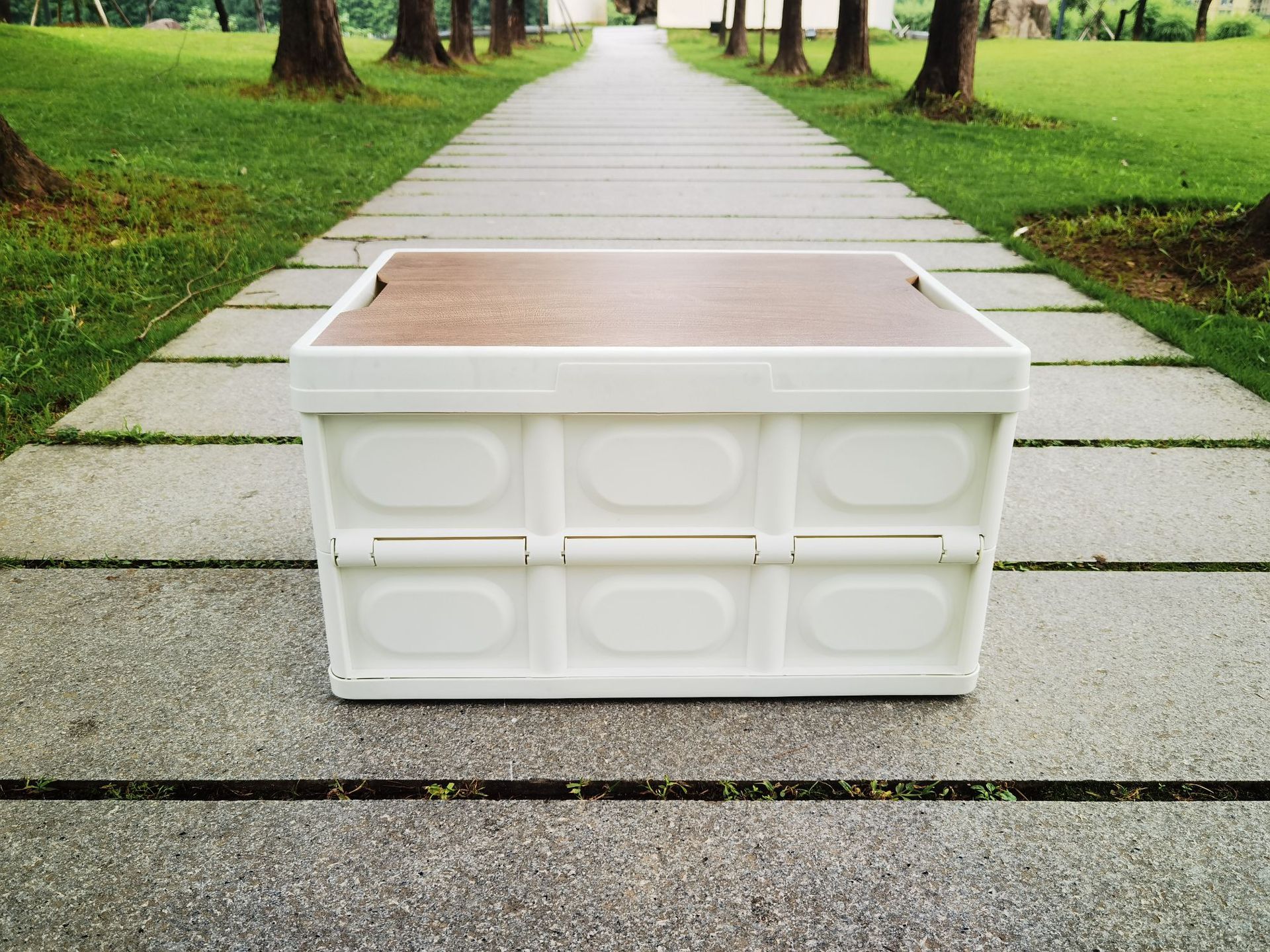 OEM Storage Containers with Wood Lid 1