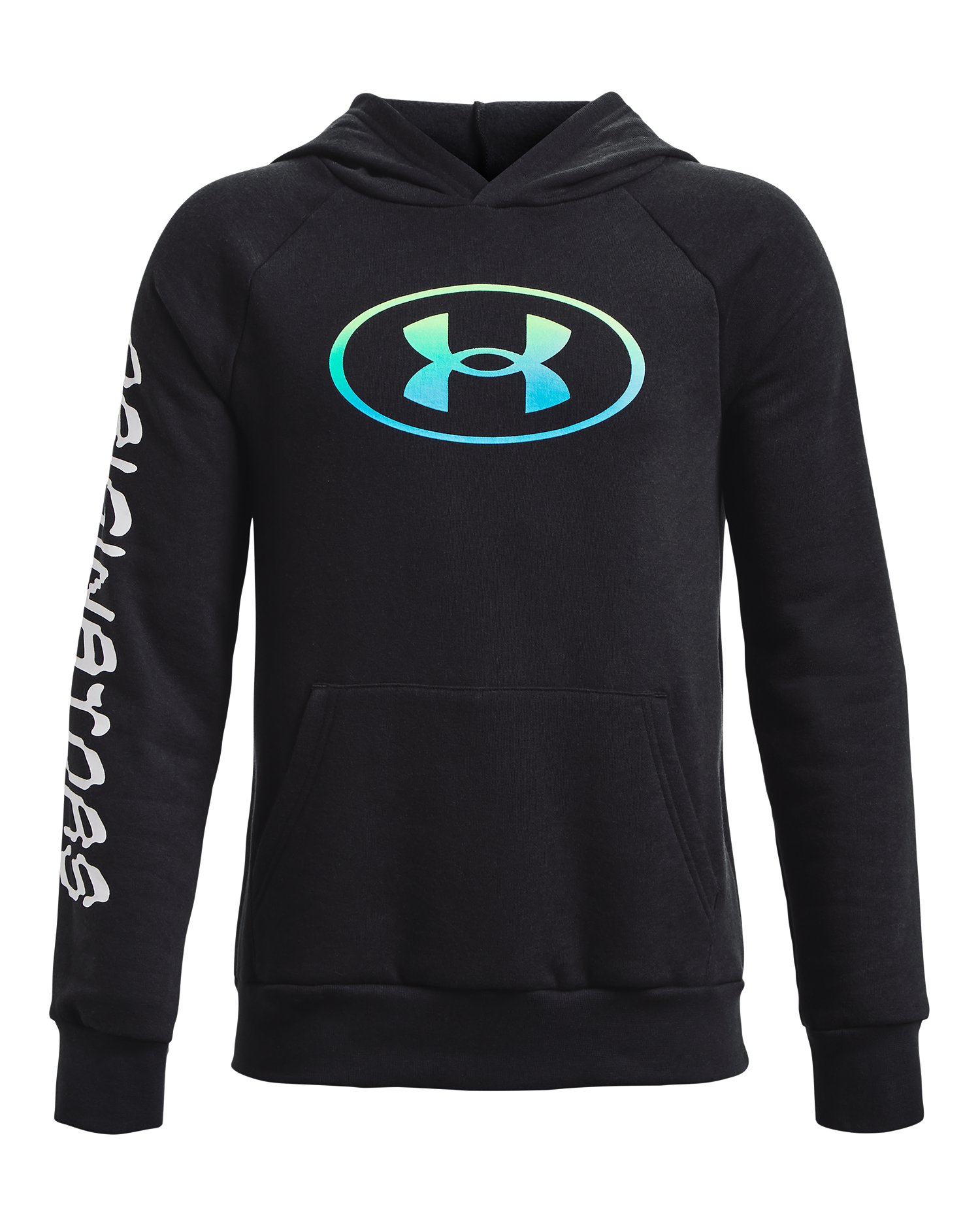 Boys' UA Rival Fleece Wordmark Hoodie  2