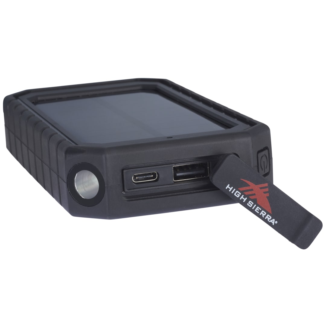 High Sierra® IPX 5 Solar Fast Wireless Power Bank 52