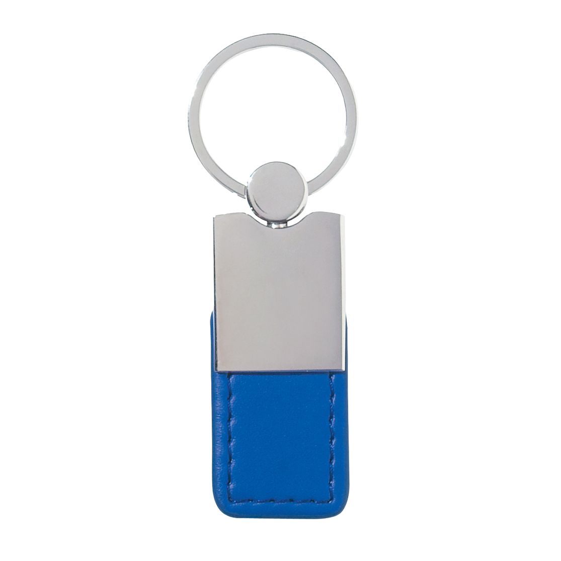 Metal/Simulated Leather Key Tag 5