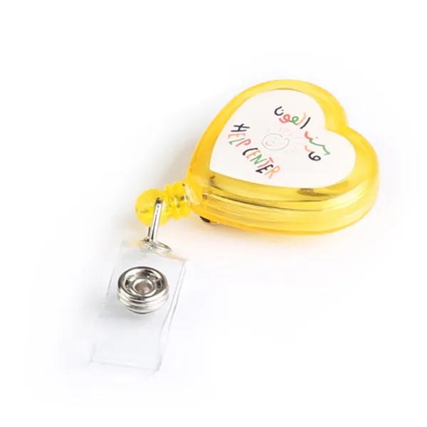Heart Shape Retractable Badge Holder 10