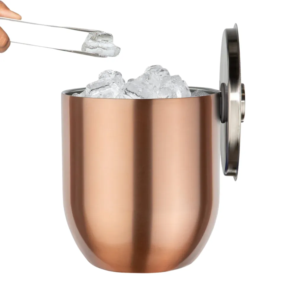 3L Insulated Ice Bucket with Lid and Tongs 6
