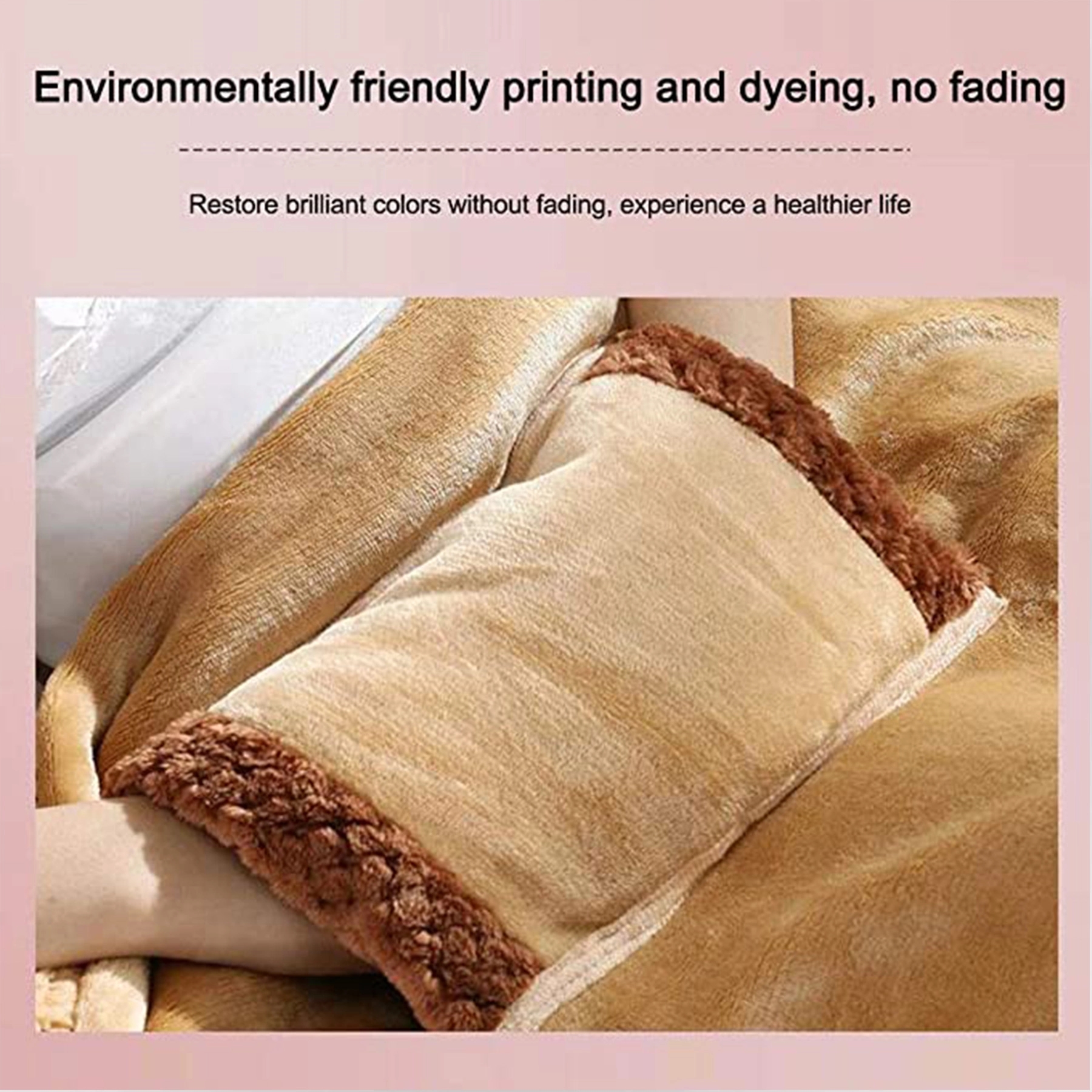Sherpa Berber Fleece Electric Blanket Heated Poncho Wrap 4