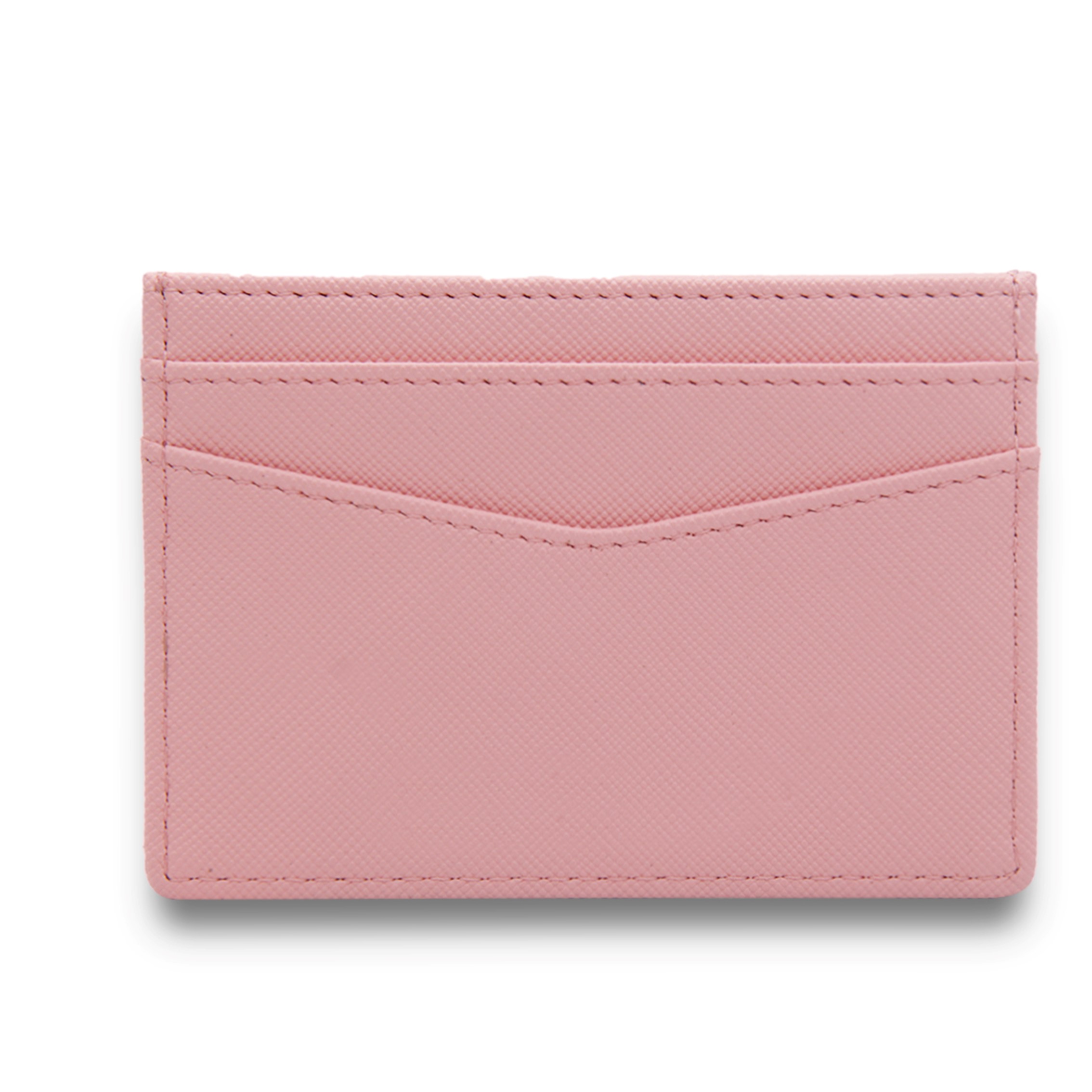 Custom Cute PU Card Holder Pink w/RFID Blocking 4