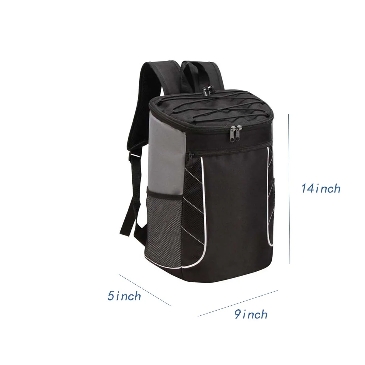 Multicolor 24-Can Backpack PEVA Lining Insulated Cooler Bag 1