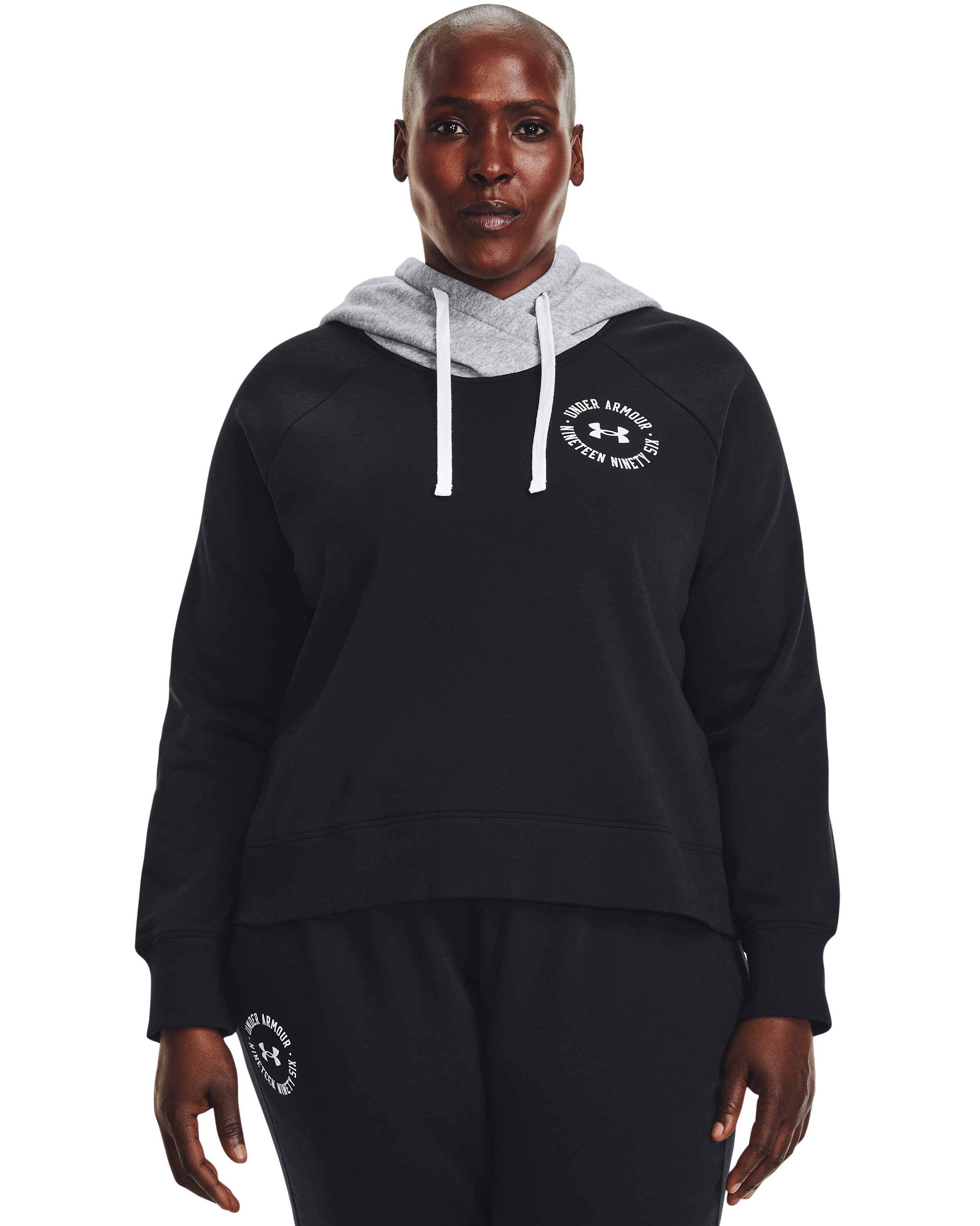 UA Rival Fleece Colorblock Women's Hoodie 4