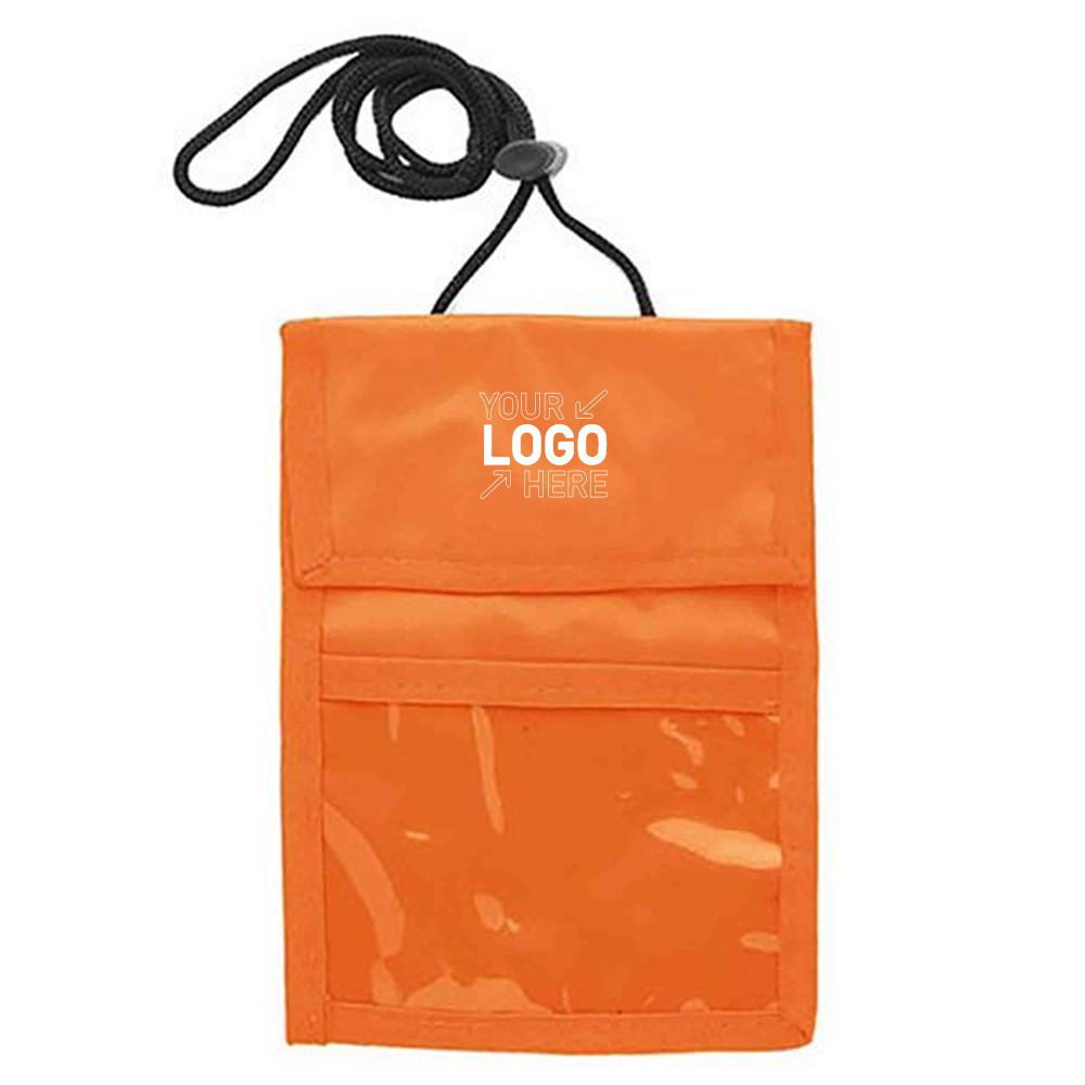 Large Badge Holder Neck Wallets With Clear Display Window 7