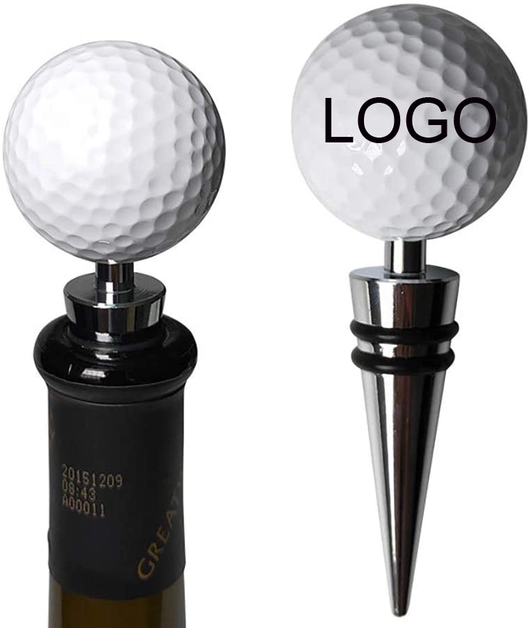 Personalised Golf Ball Wine Stopper 6